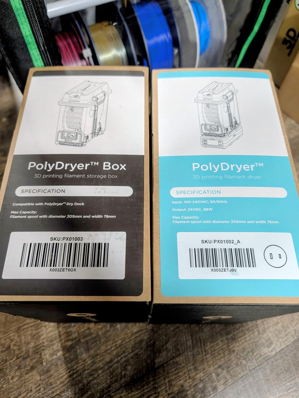 Polymaker Filament Dryer & Storage Box Polydryer for 1kg PA Nylon PLA PETG | Heat Control, 3 in 1: Dry, Store & Print without Breaking the Seal, Fits 1.75/2.85/3.00mm PA Nylon, PLA, PETG, ASA, ABS, TPU customer photo 1