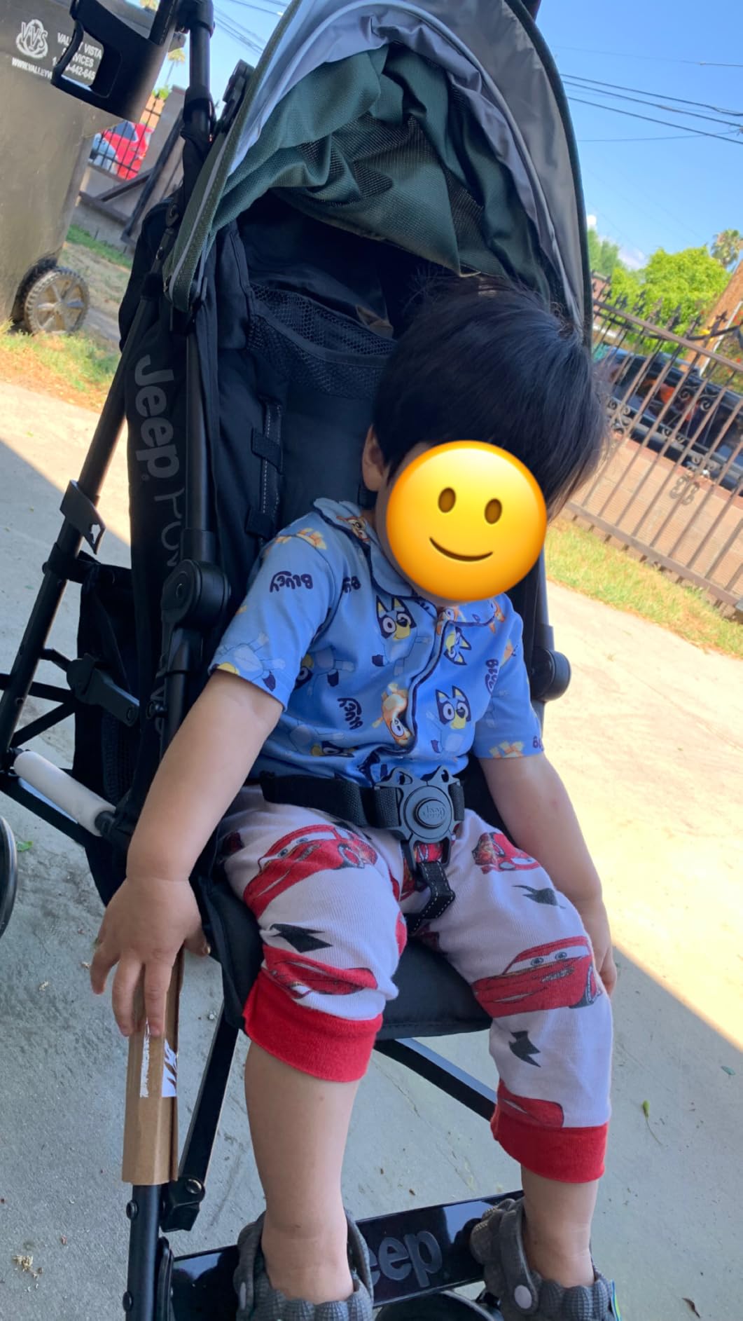 Jeep PowerGlyde Stroller by Delta Children Lightweight Travel Stroller with Smoothest Ride & Compact Fold, 3-Position Recline, Extra Large Storage Basket, Olive Green customer photo 1