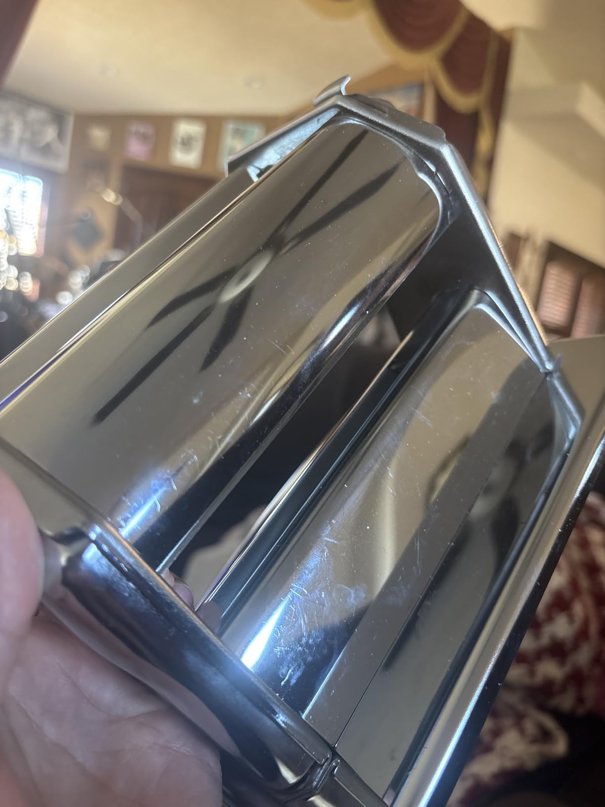 Imperia Pasta Maker Machine- 100% Made in Italy, Heavy Duty Steel Construction, Easy Lock Dial, Wood Grip Handle & Cleaning Brush- Fresh Homemade Italian Spaghetti Fettuccine or Lasagna (Classic Line) customer photo 2