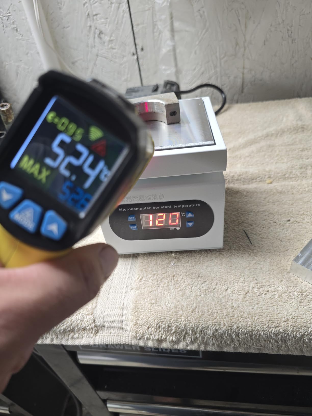 350W Soldering Hot Plate, 100x100mm LED Microcomputer Preheat Rework Heater | 110V Aluminum Preheat Soldering Station Welder 30-400℃ Wide Adjustable Temperature & Precise CPU Constant Temp Control customer photo 2