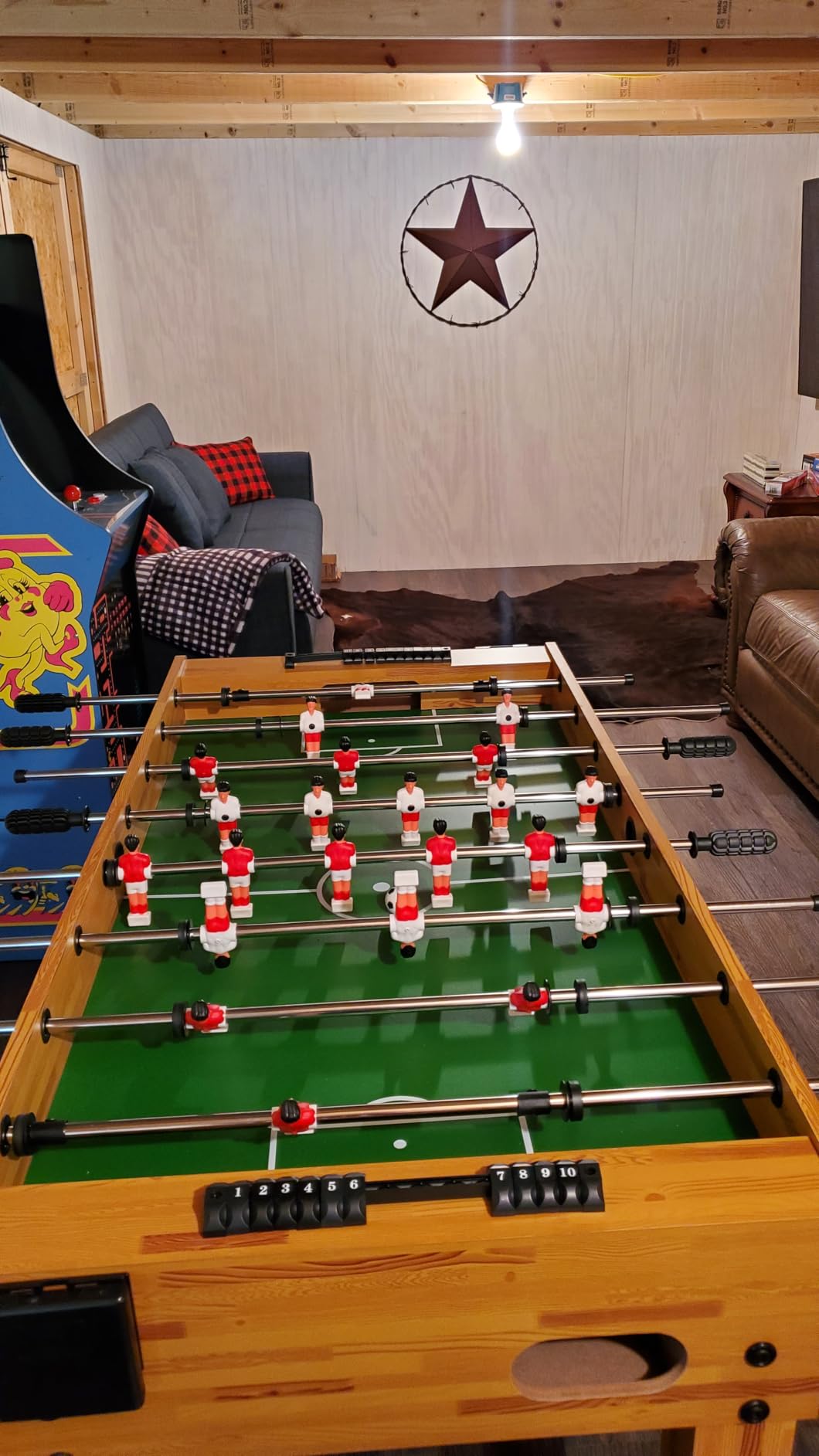 Best Choice Products Foosball Table for Kids and Adults, Game Room Soccer Game Table w/ 2 Balls, 2 Cup Holders, Ergonomic Handles, Chrome Finished Metal Bars customer photo 1