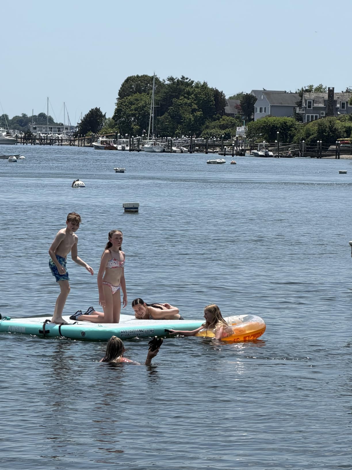 AWSUM Inflatable Floating Dock for Water Activities, 6ft-15ft Island Raft customer photo 1