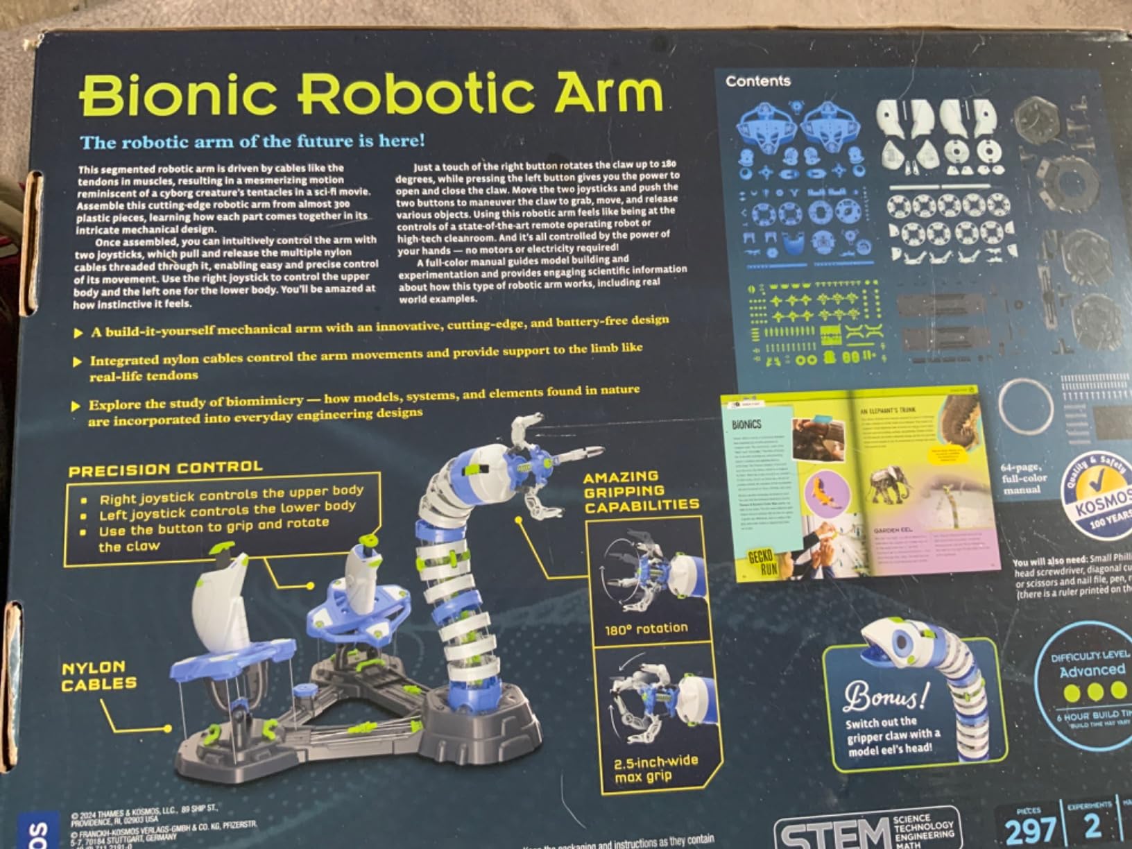 Thames & Kosmos Bionic Robotic Arm STEM Experiment Kit, Toy of The Year Finalist, Build a Mechanical Arm, No Batteries/Motors Required | Innovative System | Ages 10+ with Help, 14+ Independent Play customer photo 1