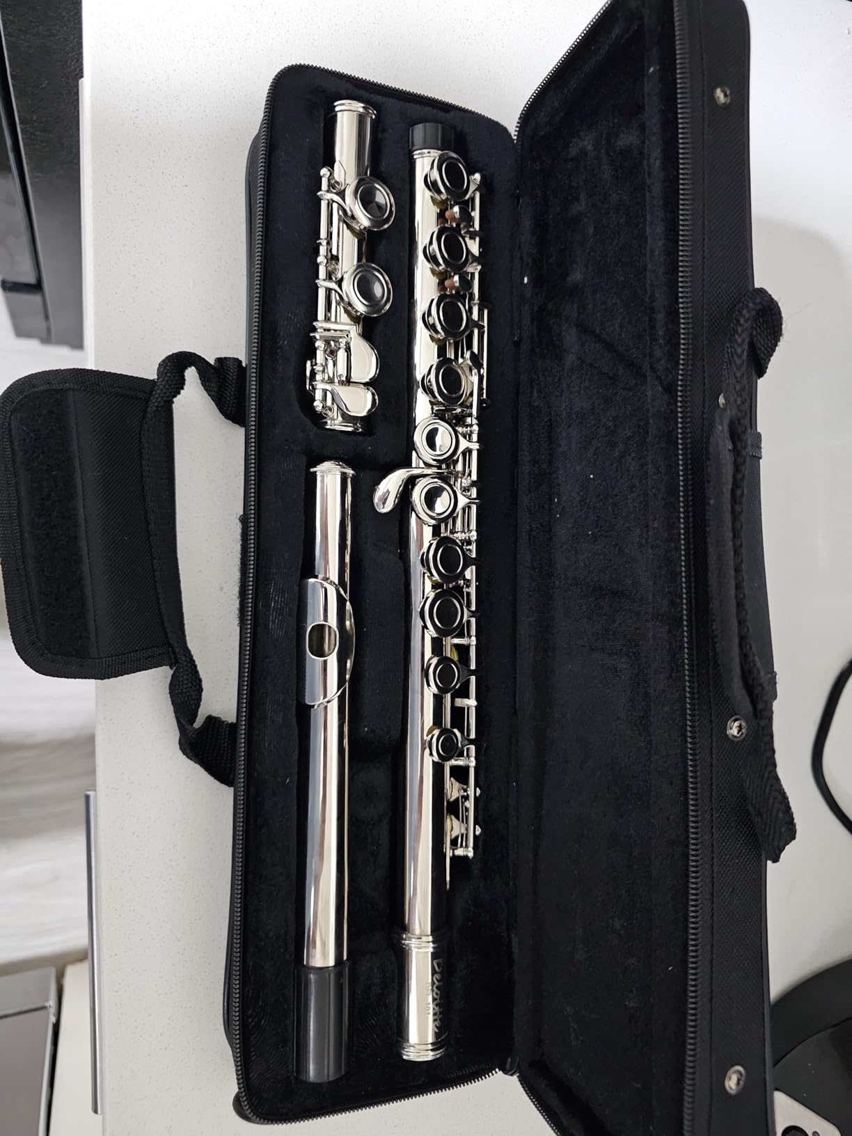 C Flute 16 Key Closed Hole - Beginner Flute to Professional Concert Flute | Nickel/Silver Plated Flute Instrument with Cleaning Kit, Case & Tuning Rod | Flutes for Beginners, Students & Professional customer photo 2