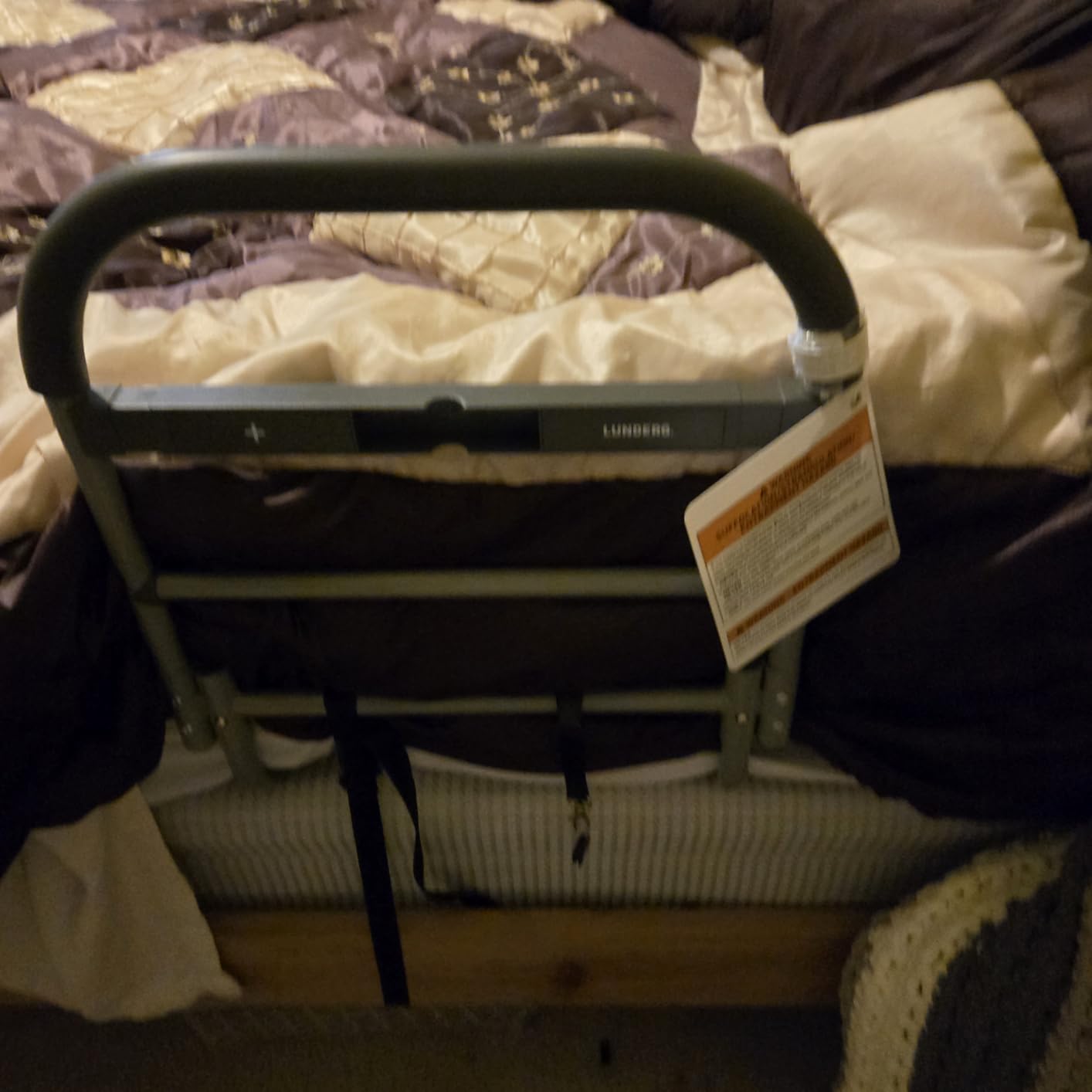 Lunderg Large Bed Assist Rail for Seniors with Motion Light & Non-Slip Bar | Easy to Install Bed Rails for Elderly Adults Safety & Post-Surgery - Helps Reduce Falls & Support Independence customer photo 1