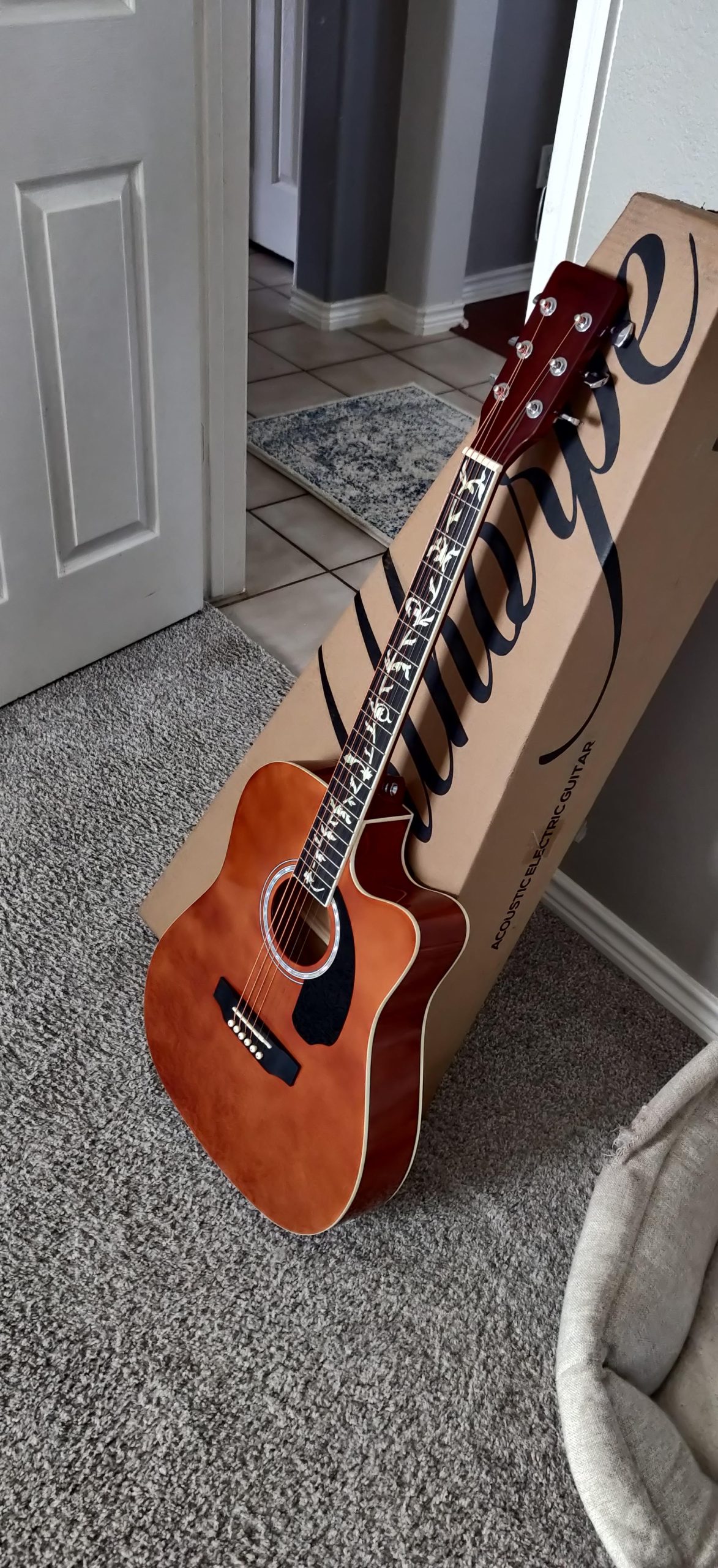 Ashthorpe Full-Size Cutaway Thinline Acoustic-Electric Guitar Package - Premium Tonewoods - Mint Green customer photo 1