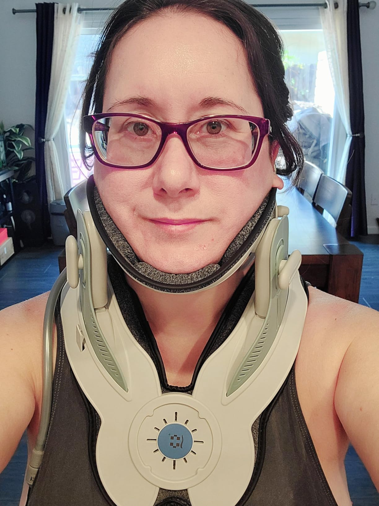 Cervical Neck Traction Device with Air Collar | Ideal stretcher for office workers and tech neck. Corrects posture, aligns spine, and reduces pressure for daily pain relief customer photo 1