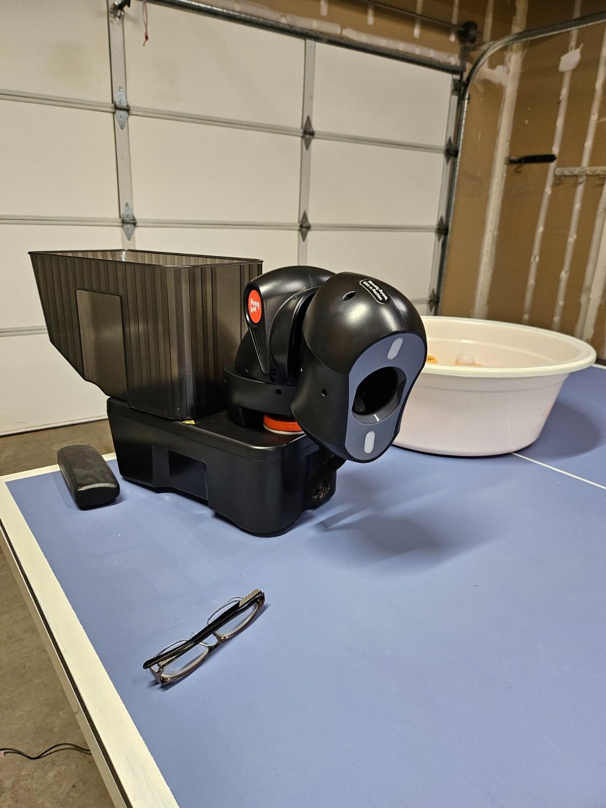 PONGBOT Table Tennis Robot: APP Control 264 Drills, Portable Ping Pong Machine with Spin/Speed Customization, 150-Ball Capacity for Solo Training & Coaching customer photo 2