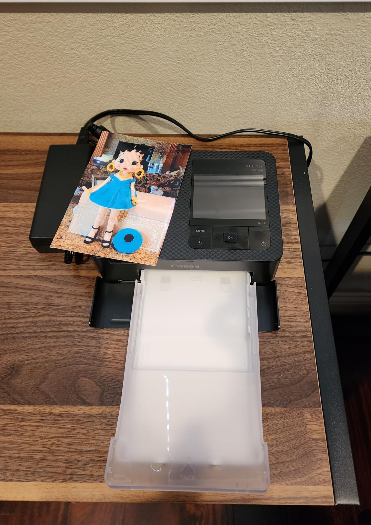 Canon SELPHY CP1500 Compact Photo Printer (Black) with 2 x KP-108IN Color Ink and Paper Set customer photo 2