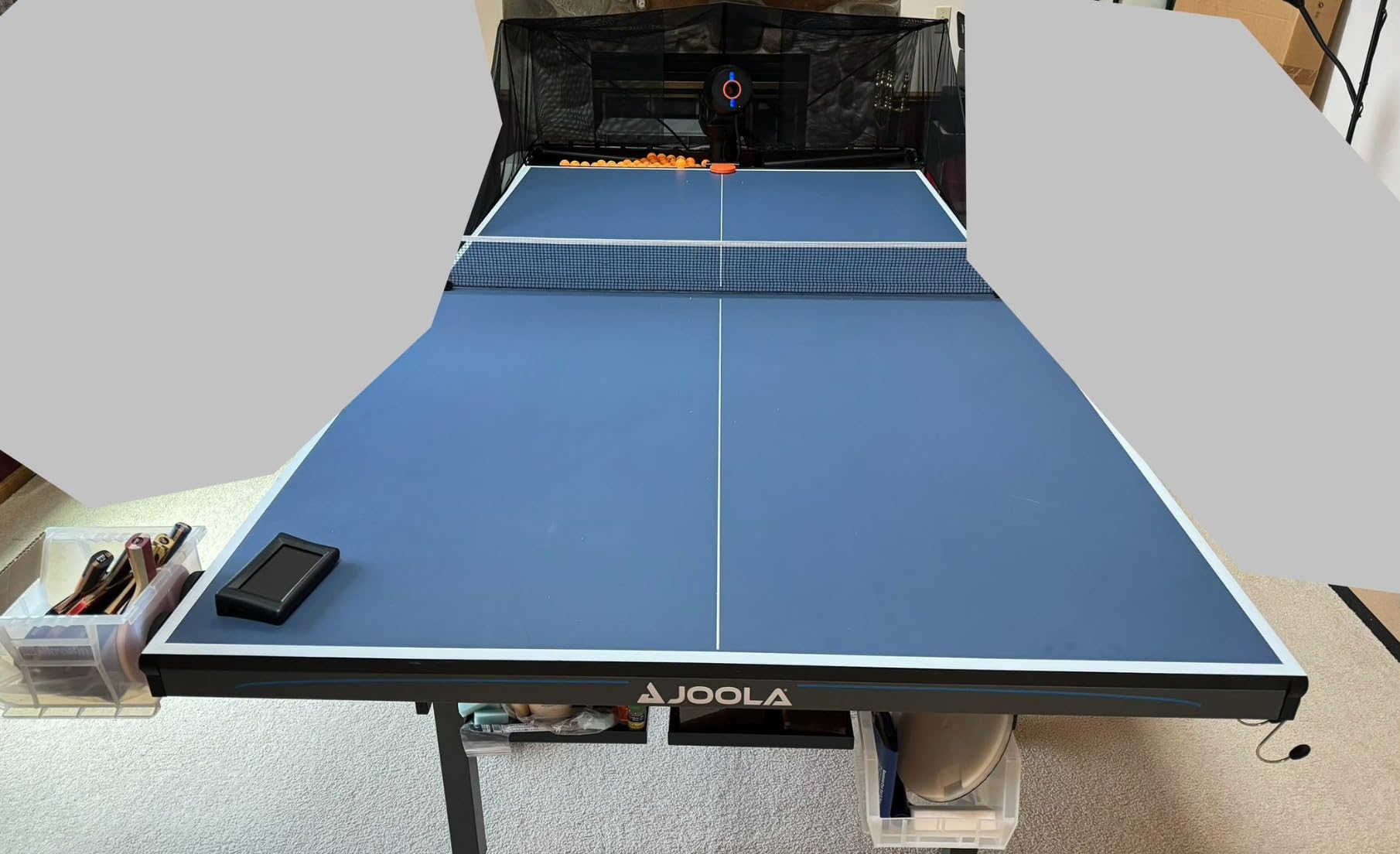 Table Tennis Robot with Net, Automatic Ping Pong Machine, E-Pad/APP Control, 396 Pre-Saved Ball Trajectories, Programmable Drills customer photo 2