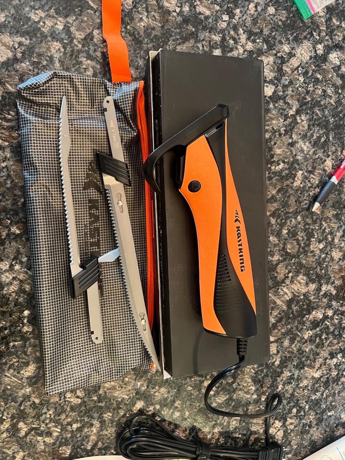 KastKing Speed Demon 110v Electric Fillet Knife for Fish | 7'' & 9'' Blades, 420 Stainless Blade, 15500 RPM AC Motor, Non-Slip Grip & Safety Lock, 8 Foot Power Cord, Protective Case customer photo 2