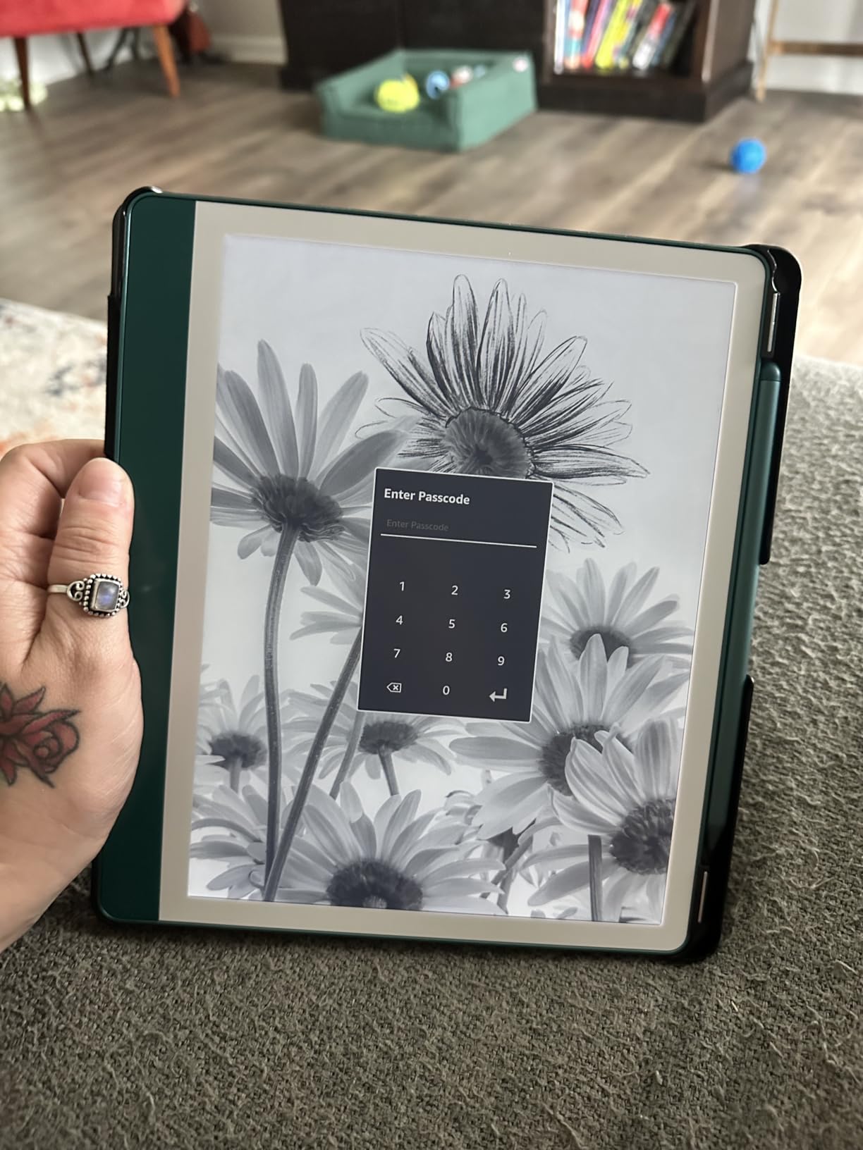 Amazon Kindle Scribe (16GB) - Your notes, documents and books, all in one place. With built-in AI notebook summarization. Includes Premium Pen - Tungsten customer photo 1