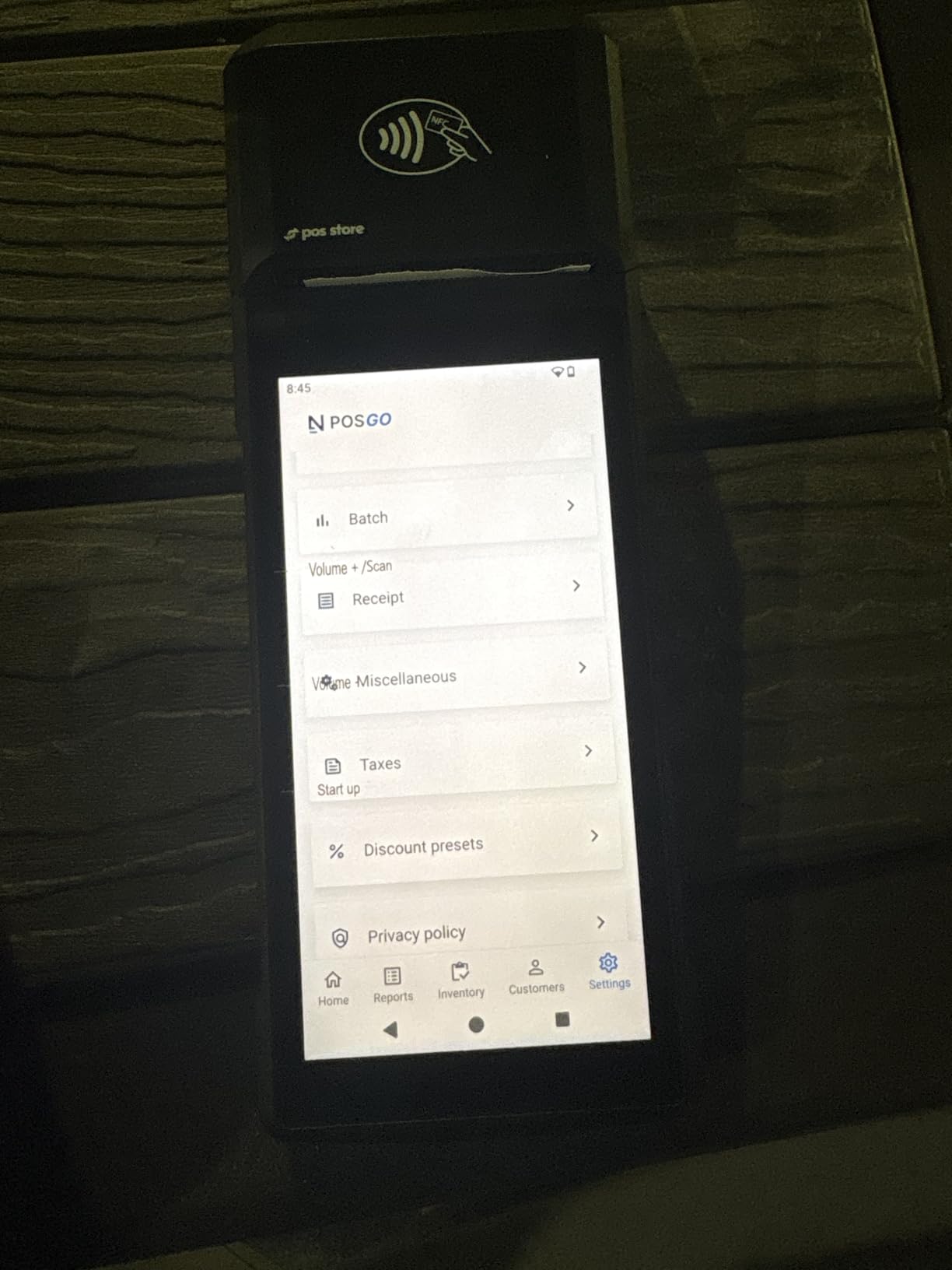 POS Android 14 Receipt Printer Android 14 and 58mm High Speed Thermal Printer 5.5’ Touch Screen. Handheld Point of Sale with NFC and 4G Network. 3GB Ram+32GB ROM customer photo 1