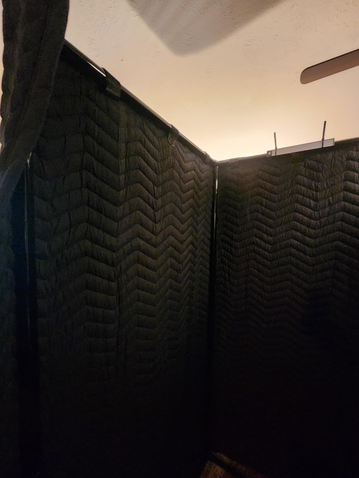 Portable Vocal Booth for Recording, Sound Booth for Home Studio | Premium acoustic blanket, Brushed Fabric, Dense cotton fill, Echo & reverb reduction for voiceover, podcasting & singing customer photo 2