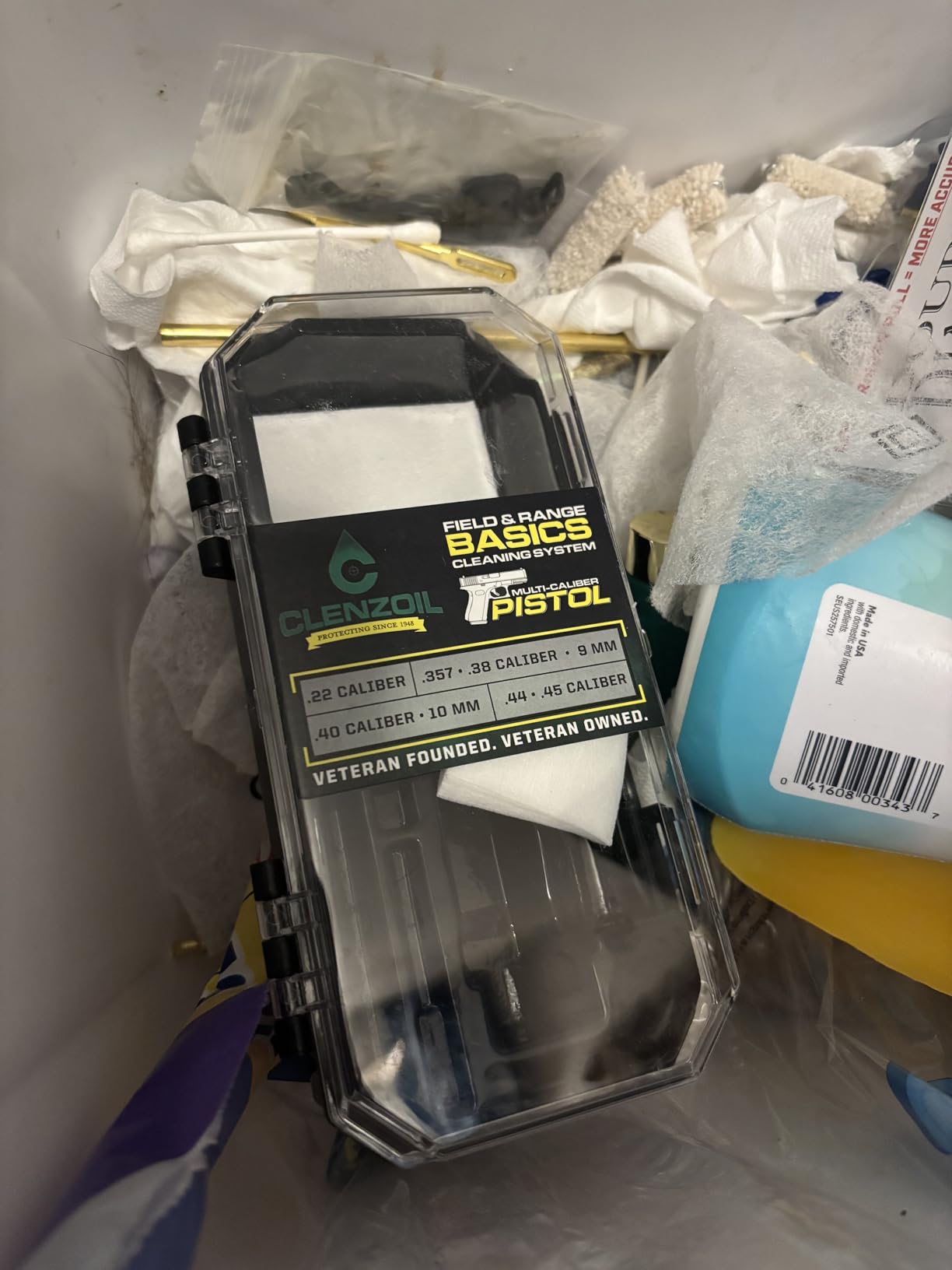 Clenzoil Universal Pistol Kit - Oil & Cleaner for .22, 9mm, .380, .40, .45 customer photo 2