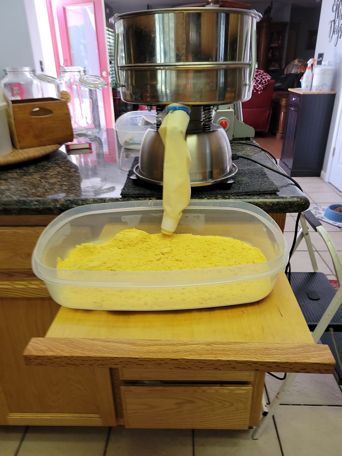 Sidasu Automatic Vibrating Sieve Shaker - 40&60 Mesh Flour Sifter | Electric 110V/50W Sifter Machine for Baking Kitchens, Grain Milling, Herbal Powder, Food Preparation customer photo 1