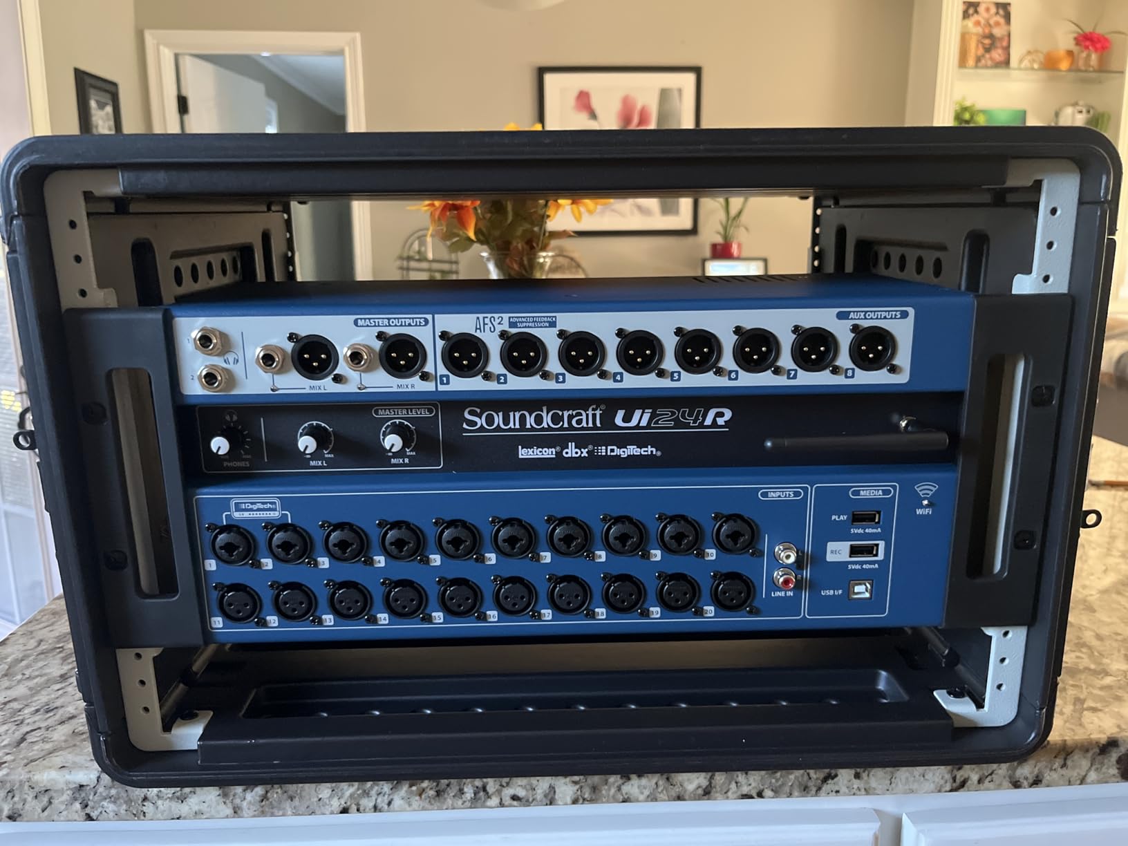 2U Rack Mount, Molded Pro-Audio PA DJ Case, Waterproof Hard Case with Custom Foam, Wireless Mic/Amp/Effect/Mixer Storage customer photo 1