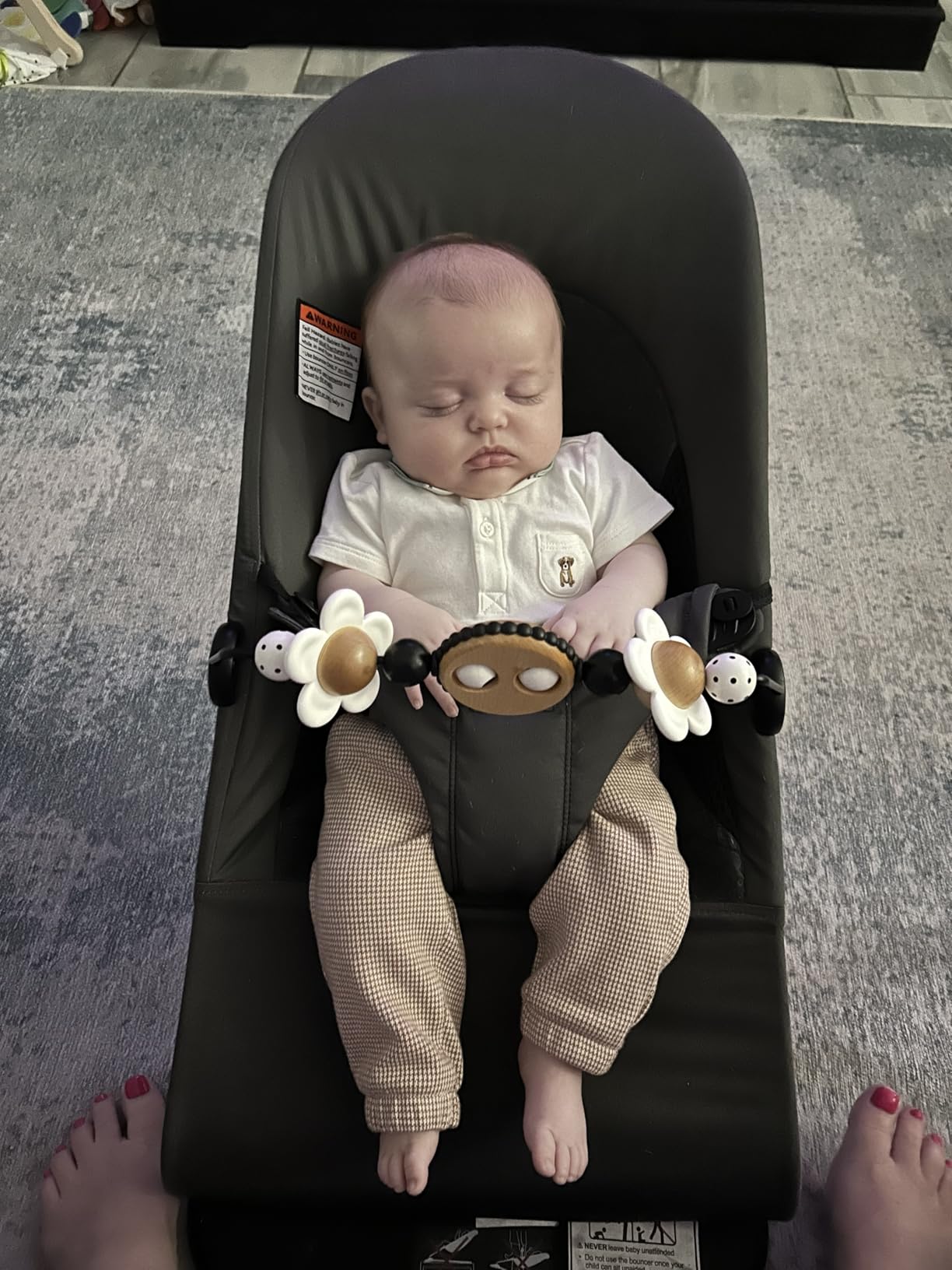 BabyBjorn Bouncer Balance Soft, Dark Gray, Woven/Jersey, Tri-Fabric | 2-in-1 Adjustable Baby Bouncer Seat and Todd Chair, Newborn to Toddler (8-29 lbs), 4 Positions, Lightweight & Portable customer photo 2