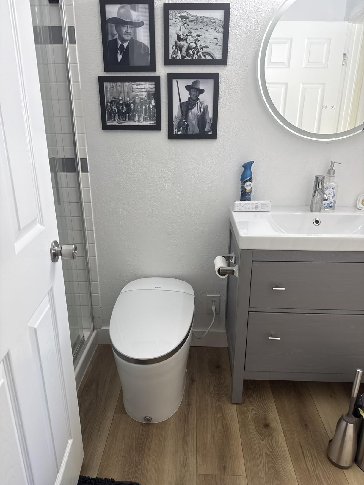 EPLO iX7 Smart Bidet Toilet with Auto Open/Close Heated Seat Foam Dispenser | Auto Flush, Tankless, High-Speed Dryer, Night Light, Warm Water Wash, ADA Comfort Height, ECO Modern, LED Display, Blackout Flush customer photo 1