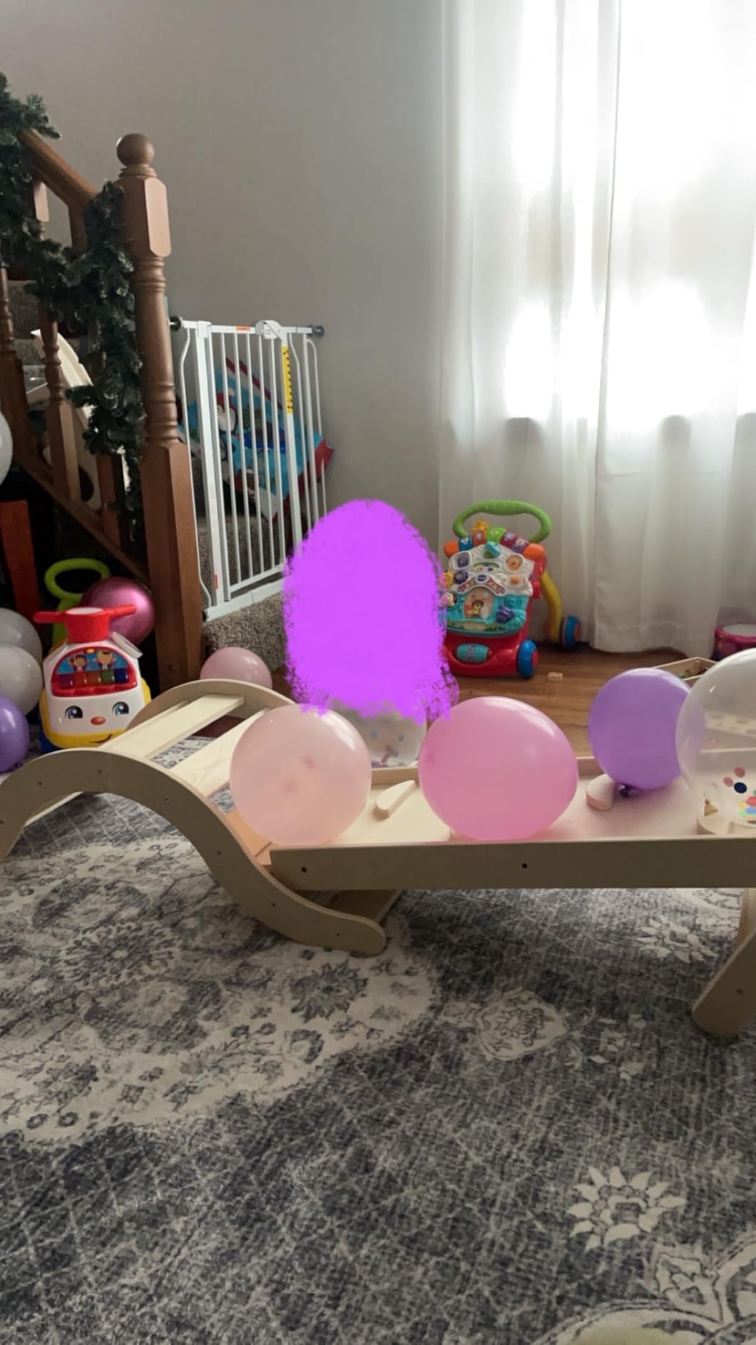 doowroodni Pikler Triangle Set 7in1 Toddler Climbing Toys Indoor Foldable Baby Climbing Toys Wooden Montessori Climbing Set with Arch, Ramp, Ladder for 1-3 Years, Jungle Gym for Kids (Natural) customer photo 2