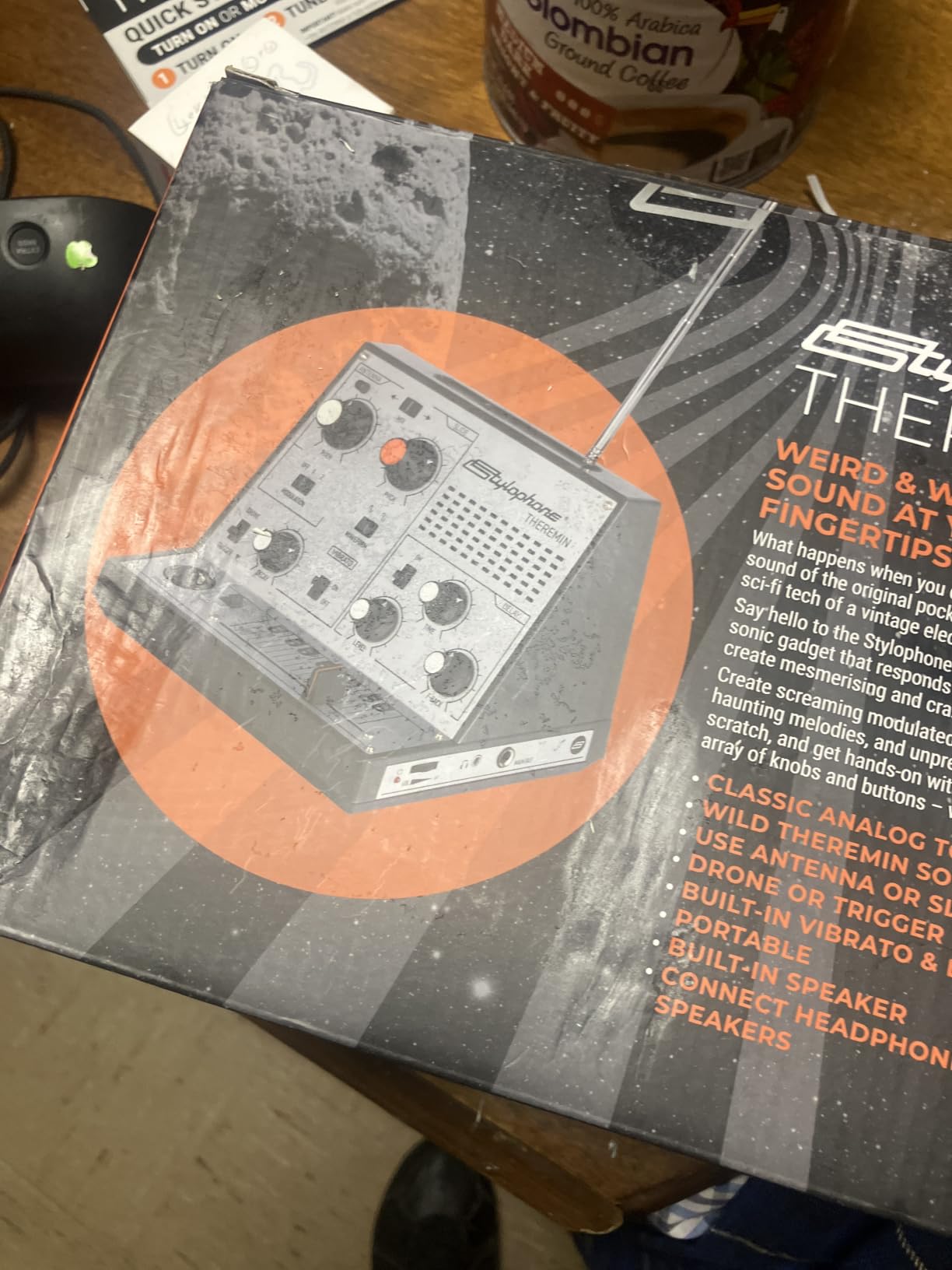 Stylophone Theremin - Award-Winning Portable Touch-Sensitive Synthesizer with Retro Analog Sound, Built-In Speaker, Delay & Vibrato Effects, Slider Control, Compact Battery-Powered Design customer photo 2