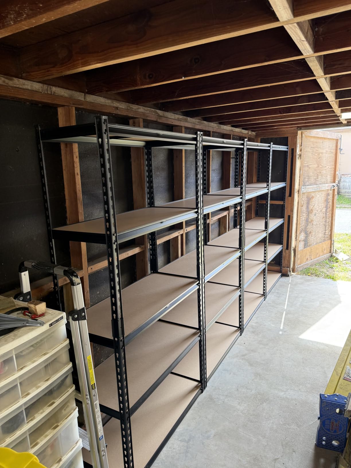 REIBII 2400LBS Garage Shelving 5 Tier Storage Shelves Heavy Duty, Adjustable Metal Shelving Unit, Garage Shelves for Basement, Warehouse, Pantry, Closet, Kitchen 72
