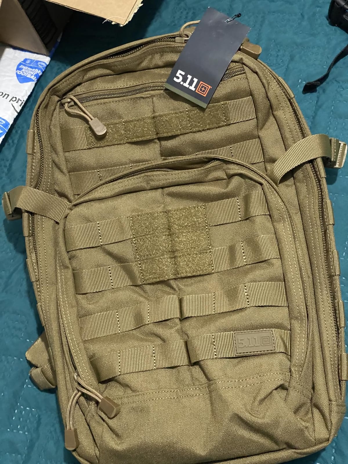 5.11 Tactical Rush 12 2.0 Tactical Backpack 24L Molle Laptop, Duty Tech Bag | Style 56561ABR, 24L Military Survival Pack, Laptop Compartment, Hydration Ready, 1050D Nylon customer photo 2