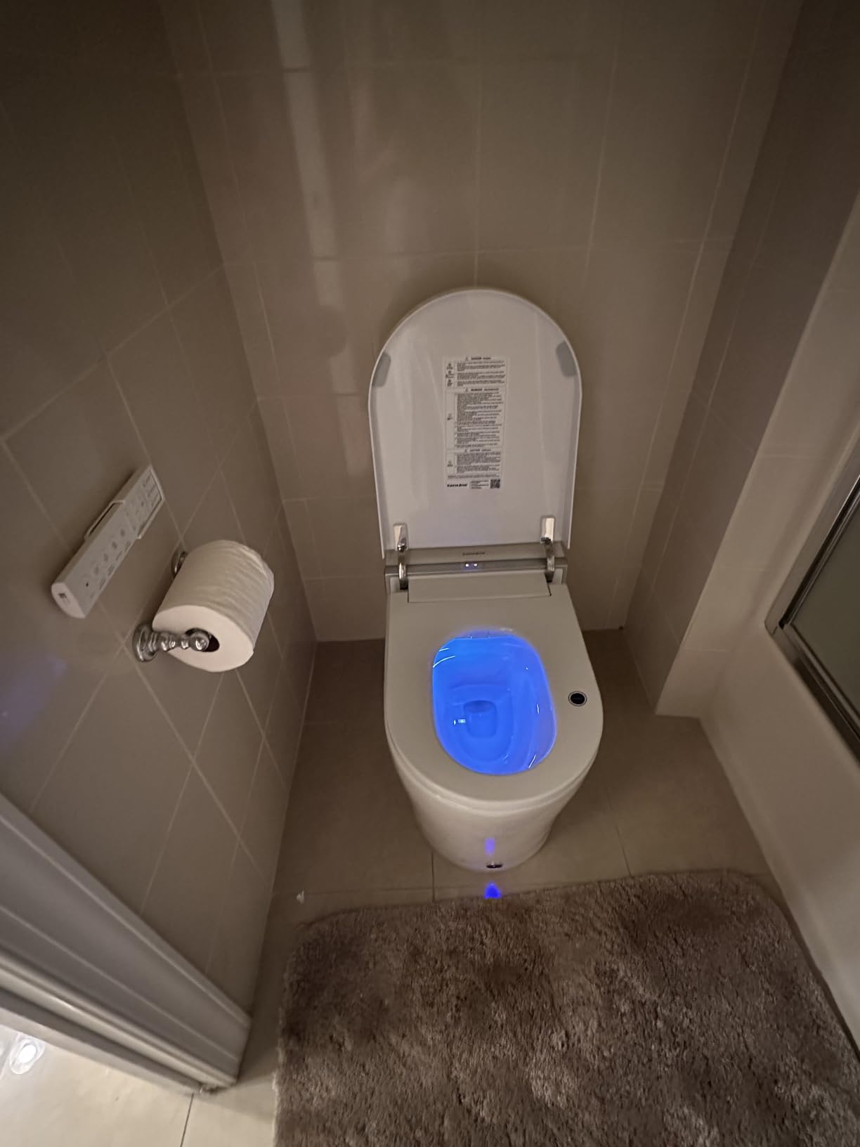 Smart Toilet with Bidet Built in, Foot Sensor, 1.28GPF (CD-K020) | Bidet Toilet with Wider Heated Seat, Warm Water & Dryer, Auto Flushing, Night Light, Remote Control customer photo 2