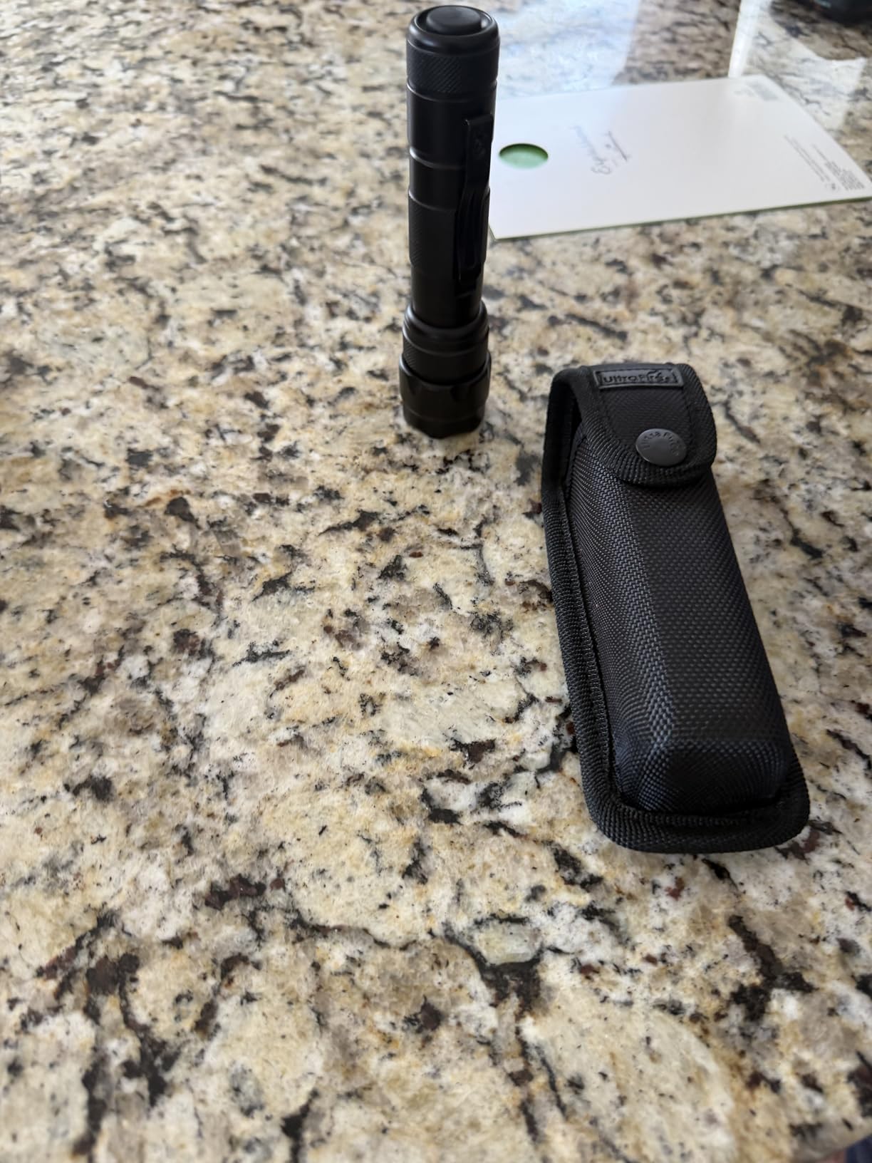 ULTRAFIRE WF-502B 1000 Lumen Single Mode Tactical Flashlight with Holster | Police flashlight for corrections and security duty, up to 200 m beam reach and rated 8+ hour runtime for shifts and outages customer photo 1