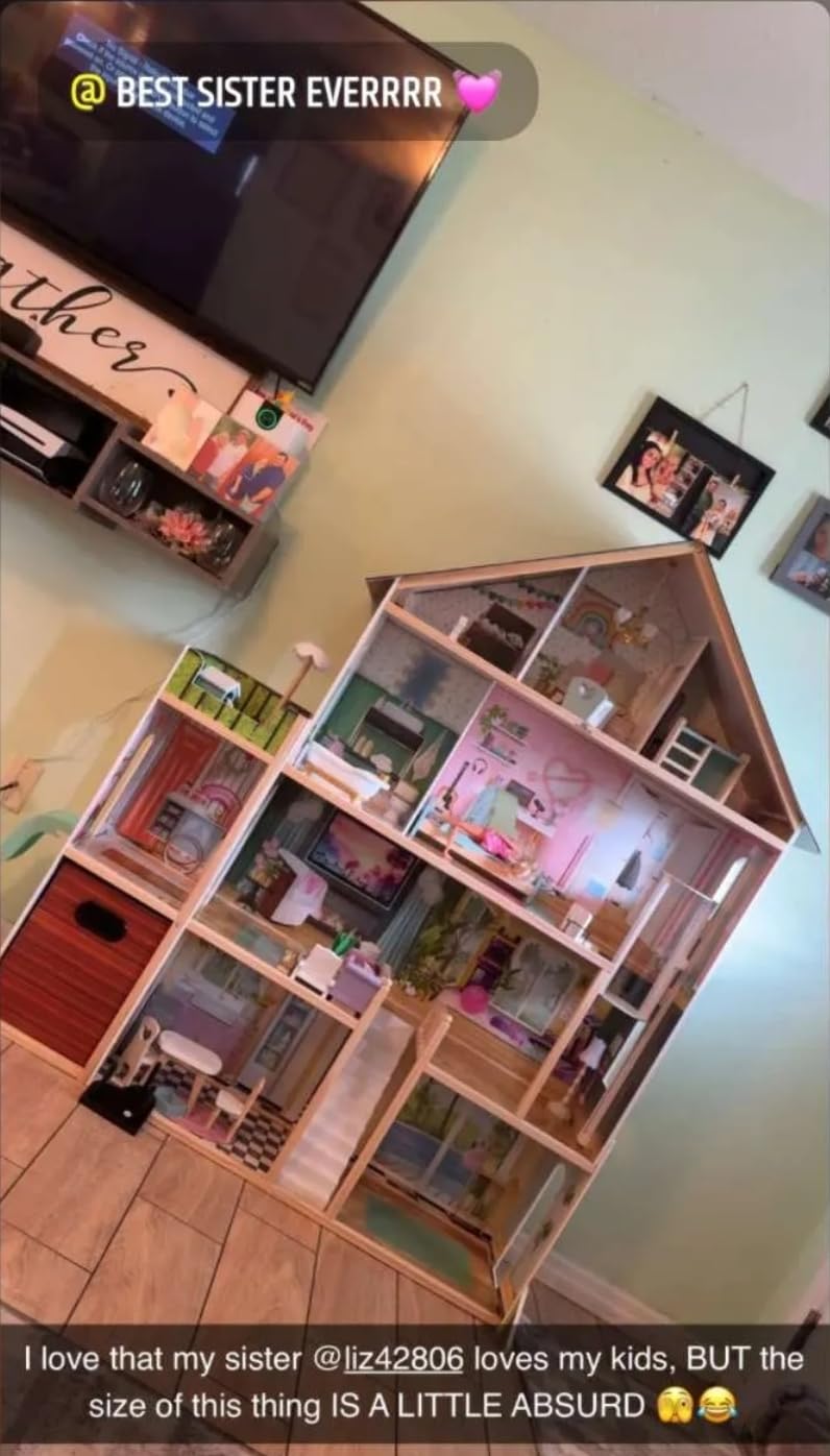Delta Children Deluxe Maui Dollhouse - Large 4-Story Dollhouse with 12 Rooms Includes 50 Accessories - Working Elevator, Wave Slide, Lights/Sounds - Fits 12-inch Dolls - Pretend Play Gift for Ages 3+ customer photo 1