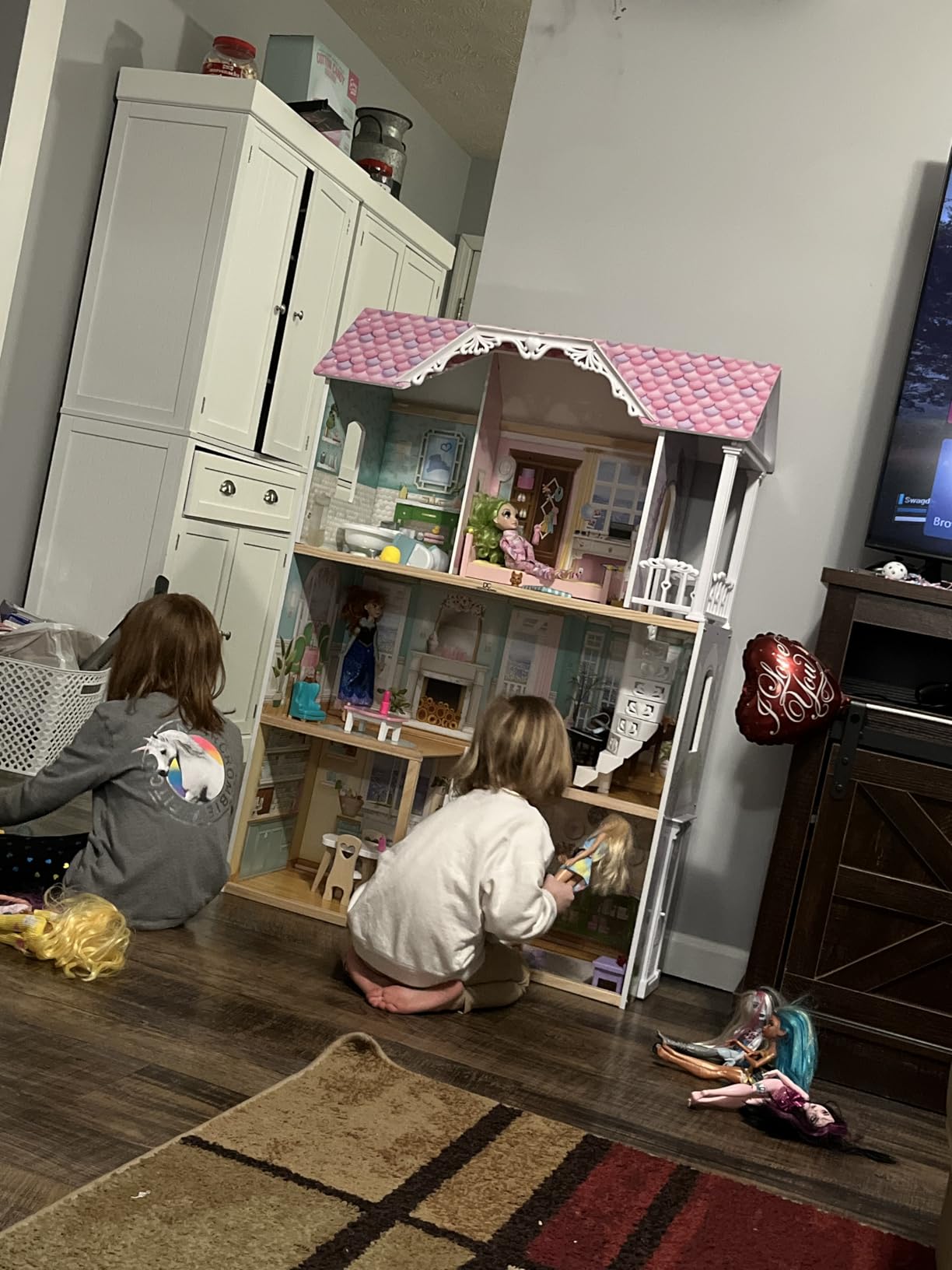 Delta Children MySize Dollhouse - Large 3-Story Dollhouse with 7 Rooms Includes 12 Accessories - Fits 12-inch Dolls - Pretend Play Dream Gift for Ages 3+ customer photo 1