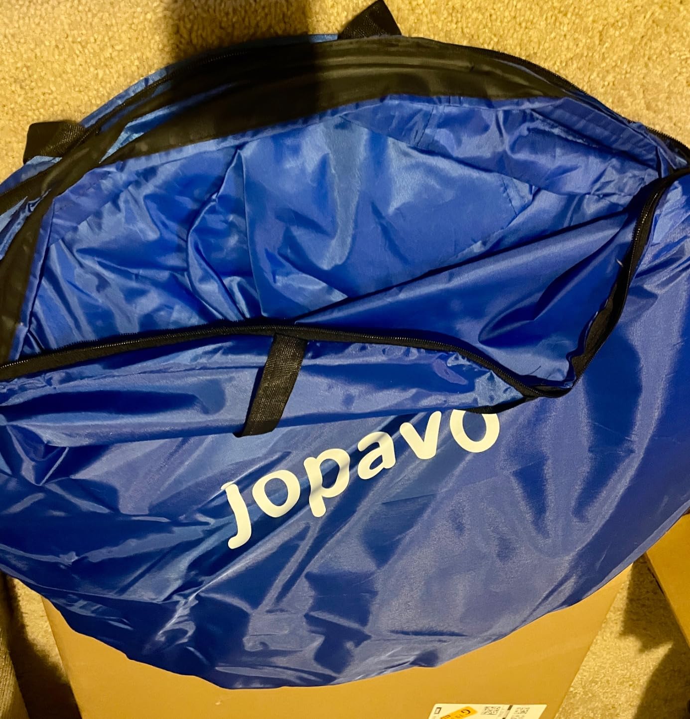 Dog Agility Training Equipment Tunnel: JOPAVO 10 Foot Agility Tunnel with 2 Pack Sandbags, Carry Bag and 4 Ground Spikes. Ideal Agility Equipment for Dog Obstacle Course, Exercise & Park customer photo 1