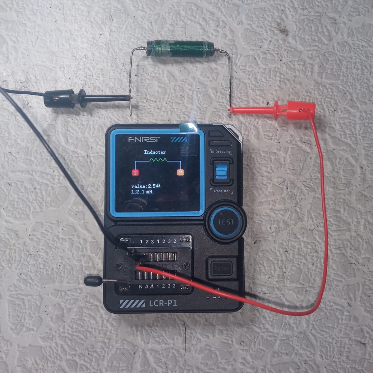 FNIRSI LCR-P1 Transistor Tester, LCR Meter, Capacitor Tester, Auto Test | MOSFET/PNP/NPN, Diode/Zener, R/L/C & ESR Meter, SMD Adapter, NEC IR Remote Decode, Battery Test, USB-C Rechargeable customer photo 2