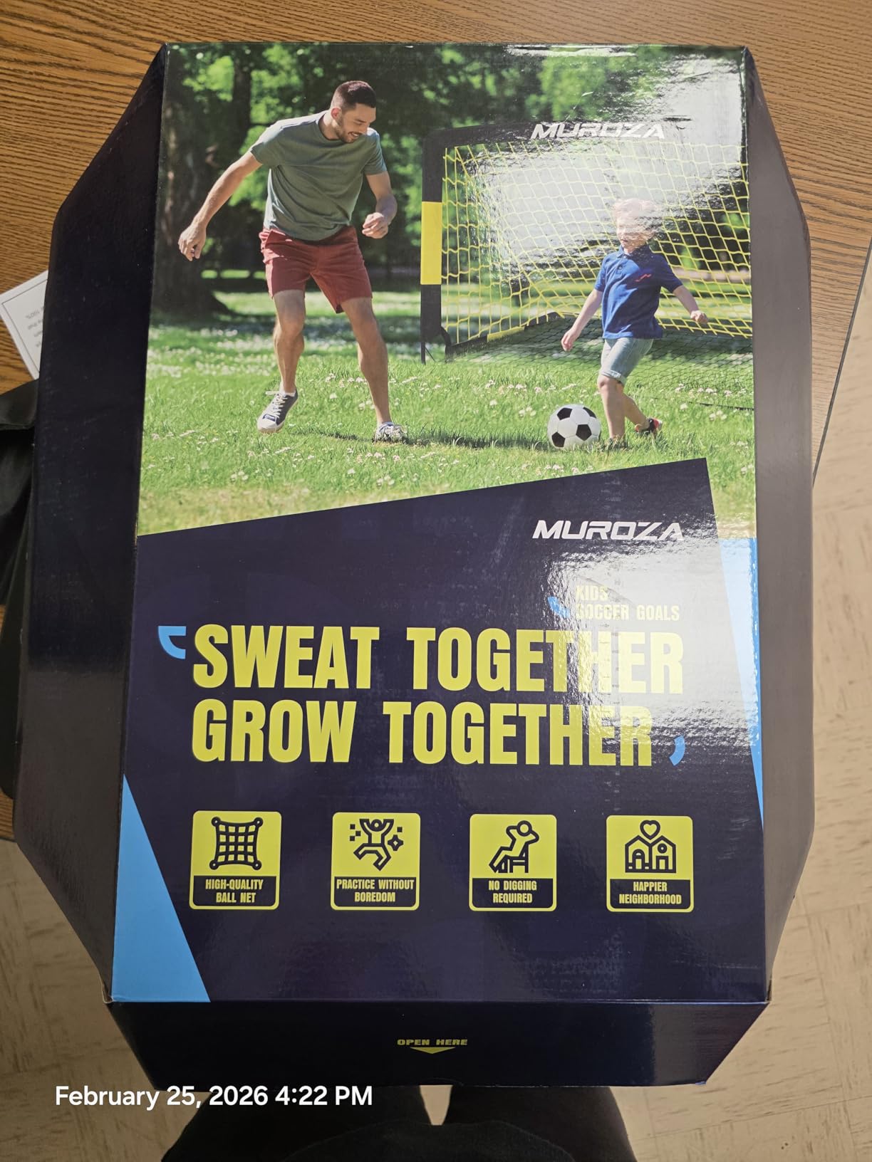 Soccer Goal, Kids Soccer Goals for Backyard Set, 2 Pack of Portable Pop Up Soccer Net with Soccer Ball, Cones, Complete Training Equipment for Youth, Toddler Outdoor Sports Games customer photo 1