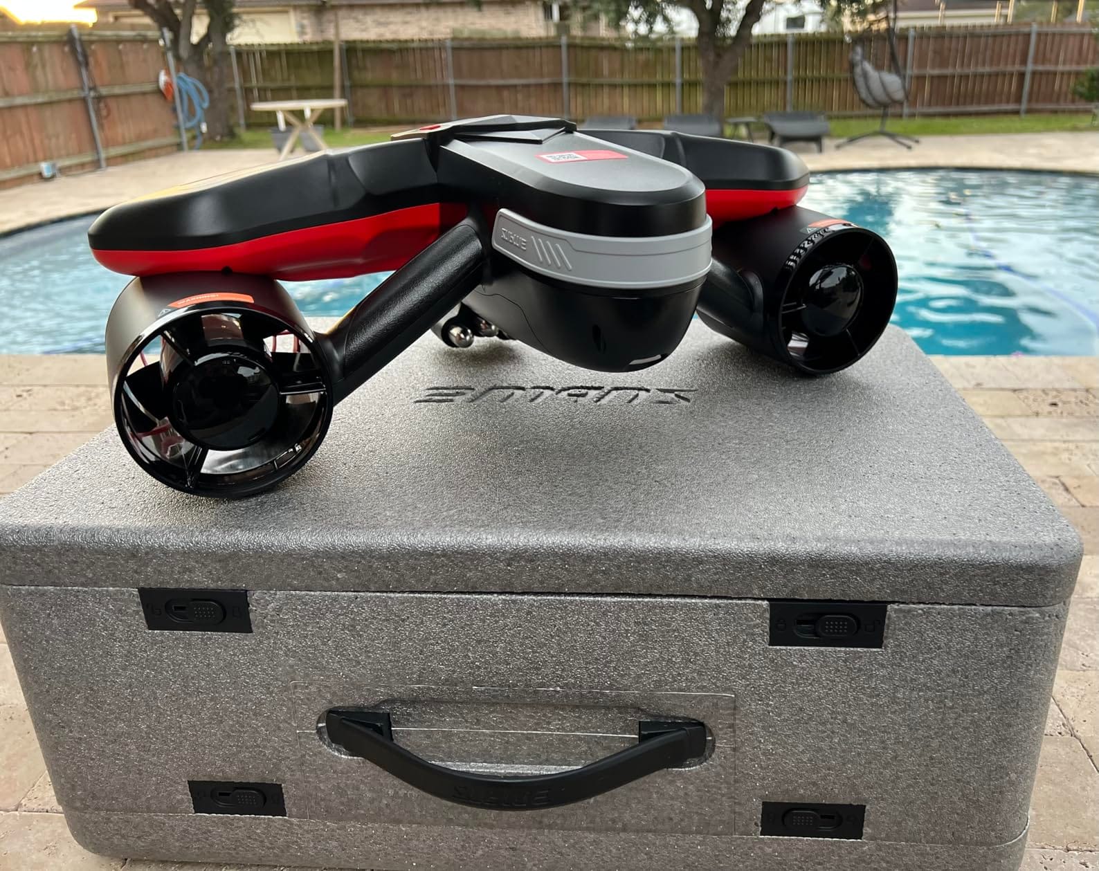 sublue Navbow Underwater Scooter Dual Motors with Action Camera Mount Low Battery Alarm 3 Gear Speed 2m/s 60 Minutes 40M Swimming Pool Diving Snorkeling Water Scooter for Adults customer photo 2
