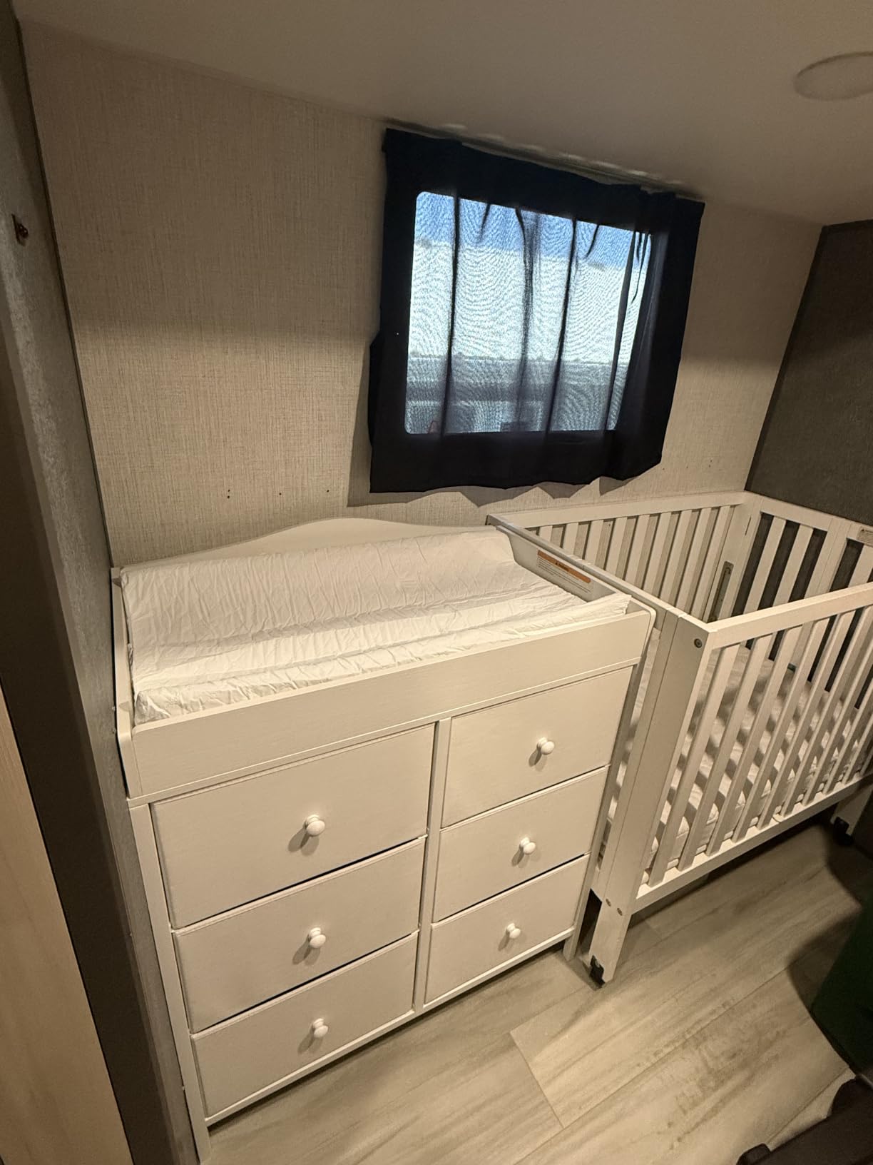 BOLUO White Changing Table Dresser with 6 Drawers Baby Dresser with Changing Table Top customer photo 1