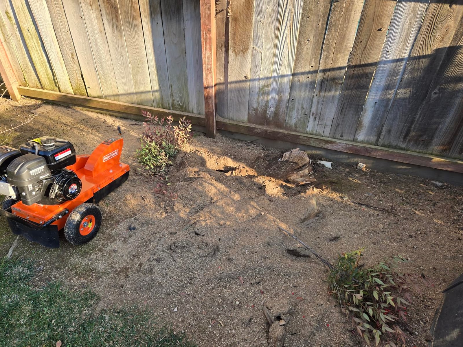 SuperHandy Gas-Powered Stump Grinder with 9HP Engine, Direct Belt Drive, 12-Inch Cutting Depth, 6 Durable Carbide Teeth - Compact and Lightweight customer photo 2