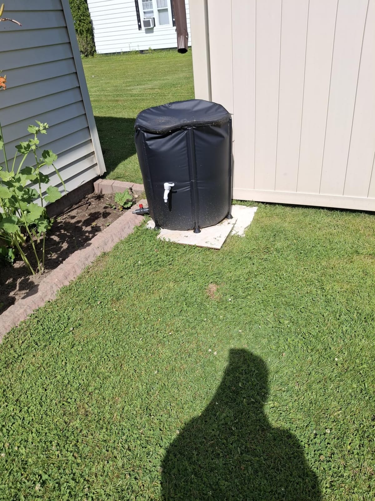 Collapsible Rain Barrel Water Storage Containers-53 Gallon Portable Rainwater Collect System Water Tank to Collect Rainwater from Gutter Downspout Water Catcher with Spigots,Filter&Overflow Kits customer photo 1