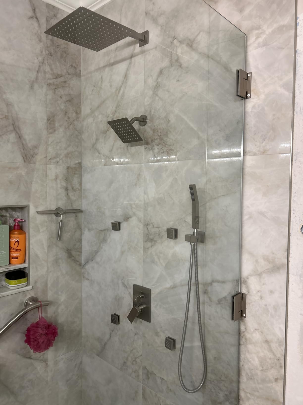 STARBATH Thermostatic Shower System with Body Jets, 12