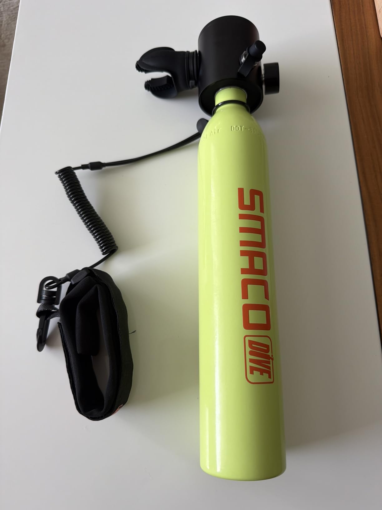 SMACO S300 Mini Scuba Tank, 0.5L Handheld Lung Air Tank | Aluminum Pony Bottle, DOT Certified, Reusable, for Recreational Diving, Boat Cleaning, Backup Air Source, Beach Vacation customer photo 1