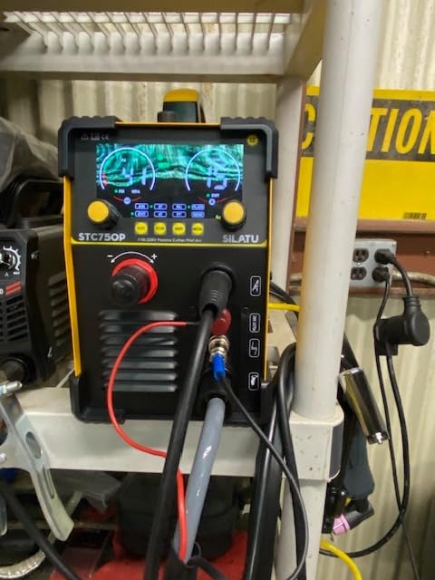 SILATU CNC Plasma Cutter, 85Amps Non-HF Blowback Pilot Arc Plasma Cutter Machine, 110/220V Dual Voltage IGBT Inverter LED Display Air Sensor, 1'' Clean Cut 7/5'' Max Cut, PT/2T/4T customer photo 2