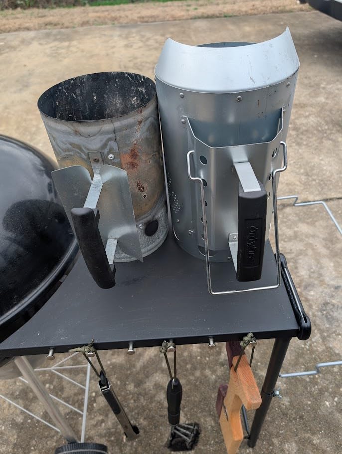 onlyfire Heavy Duty Deluxe Stainless Steel Charcoal Chimney Starter | Barbecue Fire Starter with Heat Shield & Stay-Cool Handle for Charcoal Grills customer photo 2