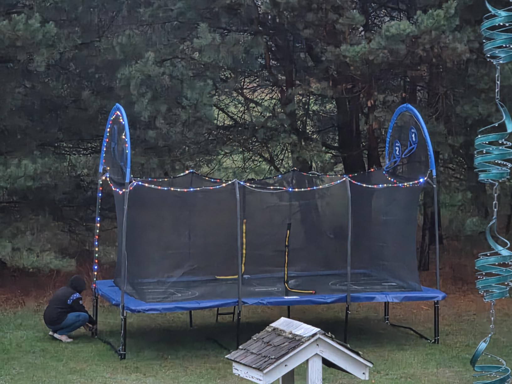 Zupapa 1800LBS Weight Capacity Rectangle Trampoline 10x17FT 9X15FT 8X14FT Outdoor Square Gymnastics Trampolines with Basketball Hoops for Kids Adults Long Large Big Rectangular Tumbling Trampolin customer photo 1
