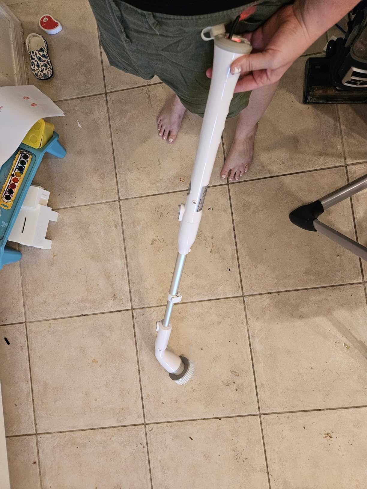 10-in-1 Steam Mop, Detachable Handheld Steam Cleaner for Multi-Surface | 350ml Tank, 10s Heat-Up, 248°F Steam Cleaner, 2-Level Control, Swivel Head for Carpet, Floor, Tiles, BBQ grill, Car Accessories customer photo 2