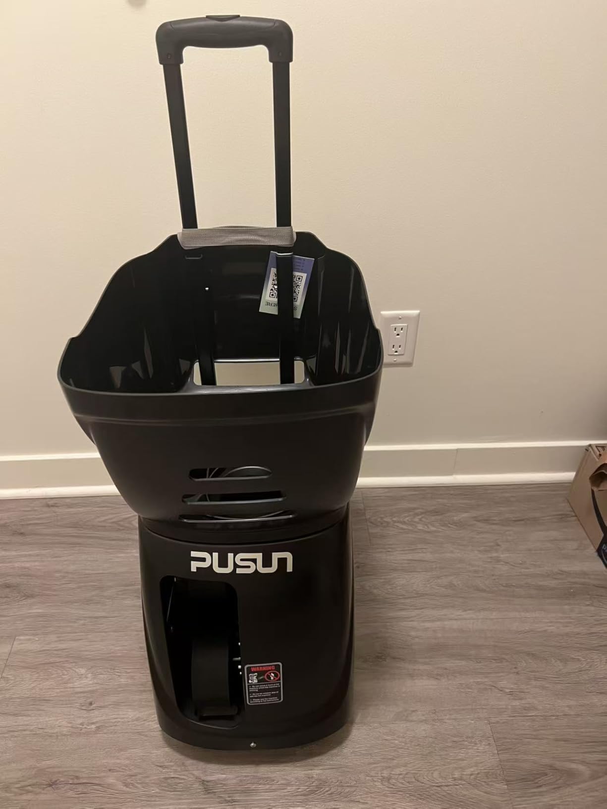 PUSUN|PT-Smart Tennis Ball Machine: App Control with 12 Built-in Training Modes,6-Level Spin,28-Pt,75 MPH,32.6 lbs,100+ Ball,5H Battery, Portable, for Tennis/Padel,Training, Practice,Beginners to Pros customer photo 1