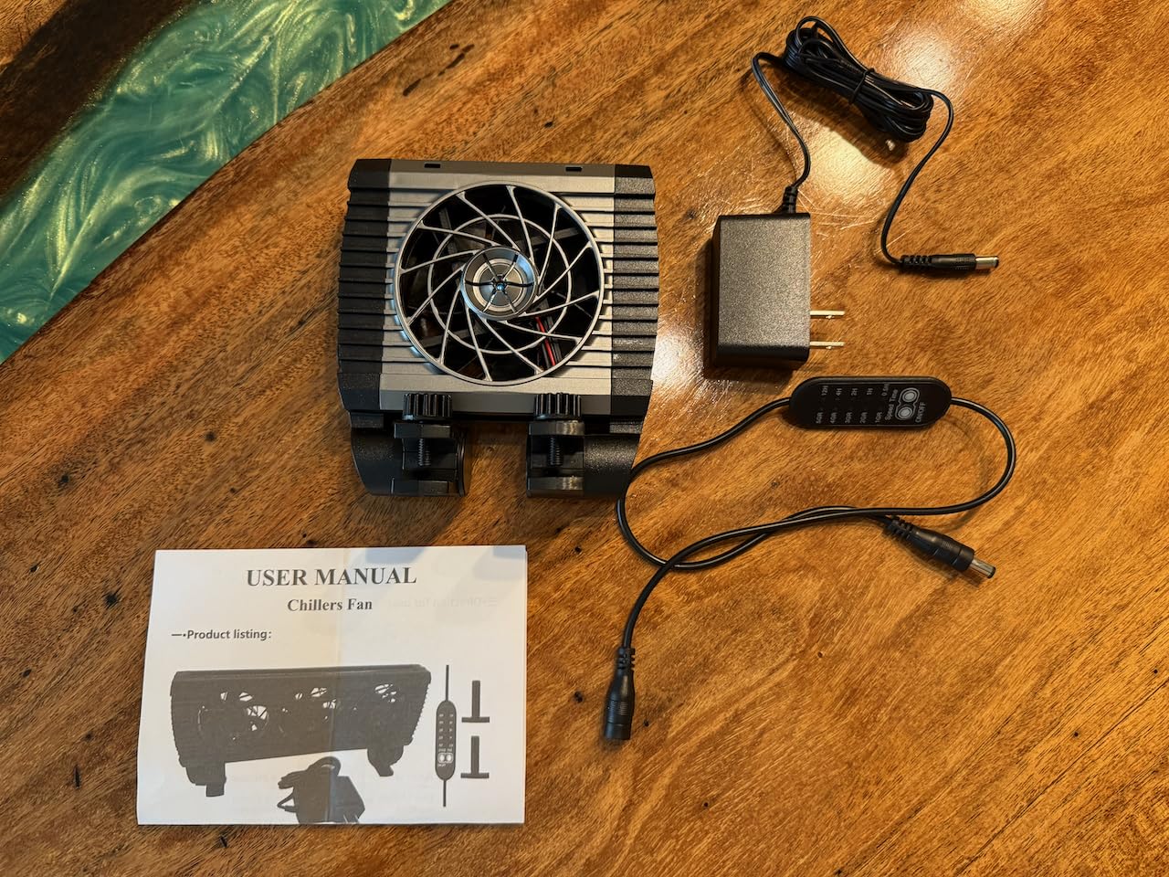 Pawfly Aquarium Chiller Fan, Quiet Aquarium Fan for Axolotl Tank, Fish Tank Cooling Fan, Aquarium Cooler with Adjustable Speed and Timer, Terrarium Fan Water Chiller for Freshwater and Saltwater Tanks customer photo 2