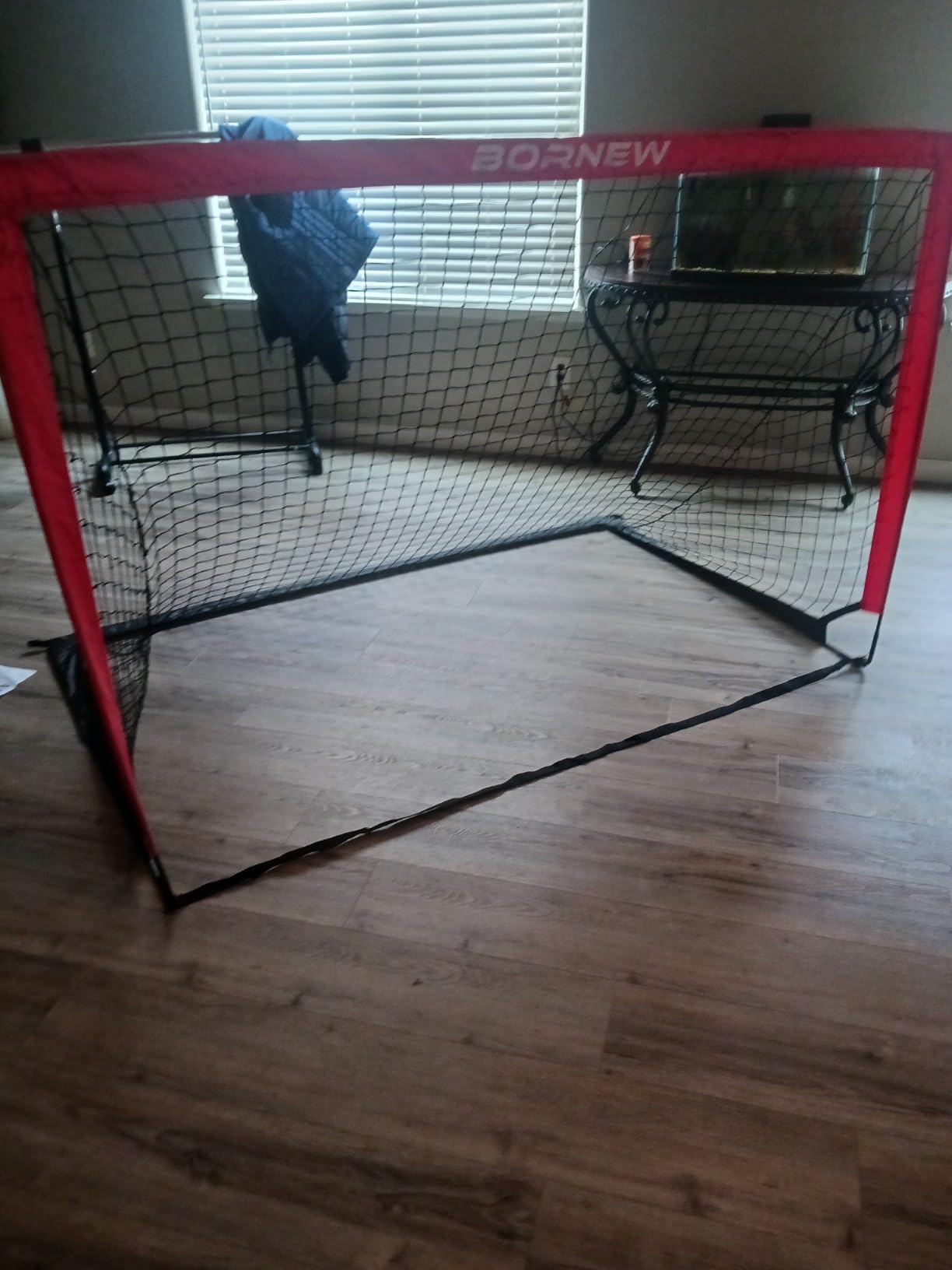 BORNEW 2 Pack Soccer Goal - Backyard & Indoor Soccer Goals for Kids, 7X5 / 6X4 / 4X3 ft Portable Pop Up Soccer Nets for Youth & Adult, Outdoor Games, Soccer Training Equipment Ages 3-16 Year Gift customer photo 2