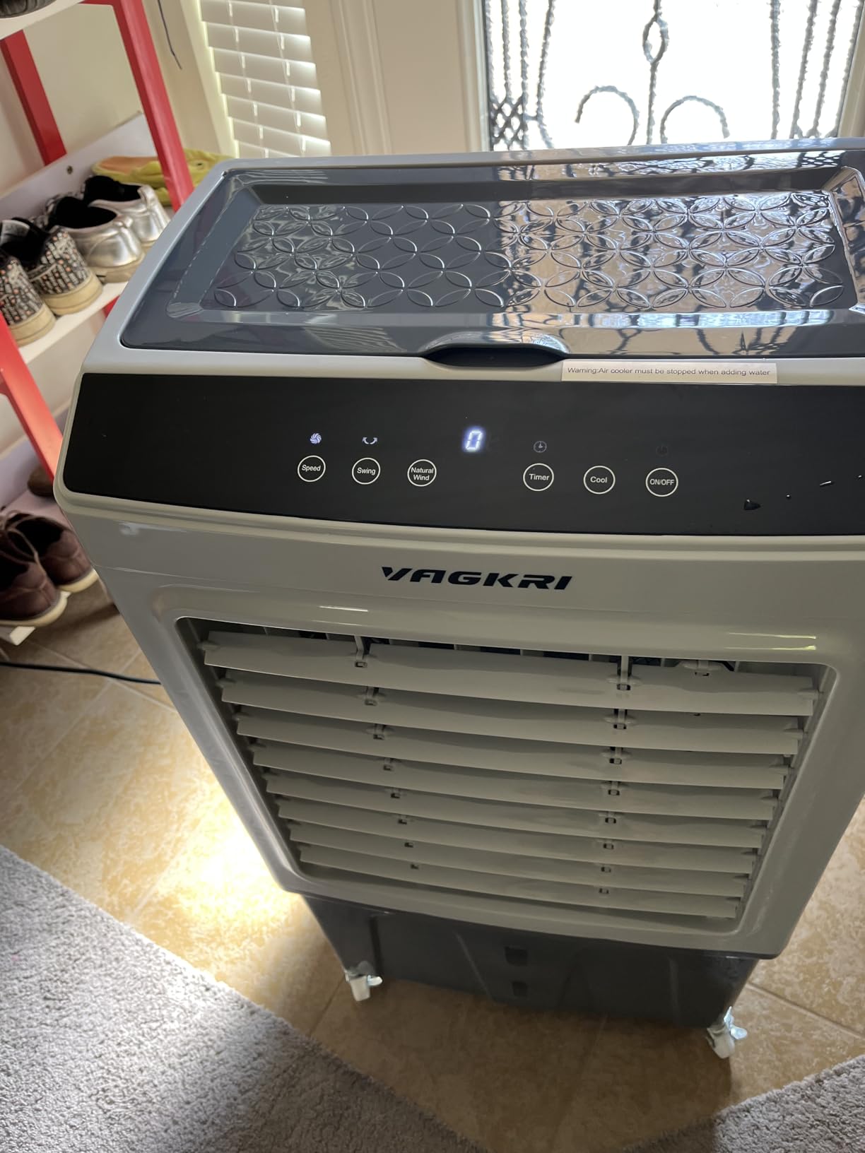 VAGKRI Swamp Cooler with 10 Gal Water Tank Outdoor Air Conditioners | Evaporative Air Cooler 3-IN-1 Cooling Fan with Remote Control Water Self-filling, 24H Time, 3 Modes for Garden Garage Patio customer photo 1