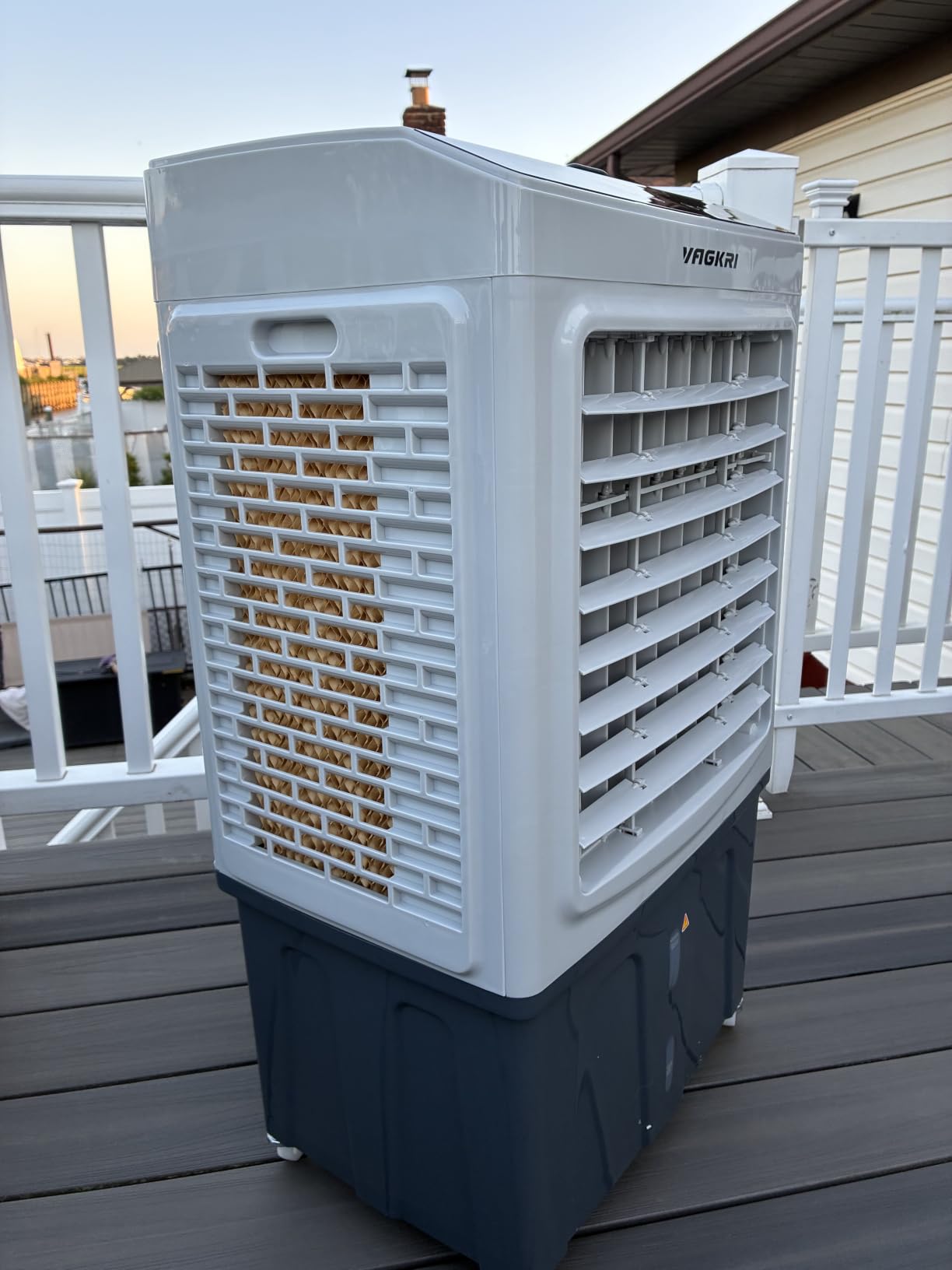 VAGKRI Swamp Cooler with 10 Gal Water Tank Outdoor Air Conditioners | Evaporative Air Cooler 3-IN-1 Cooling Fan with Remote Control Water Self-filling, 24H Time, 3 Modes for Garden Garage Patio customer photo 2