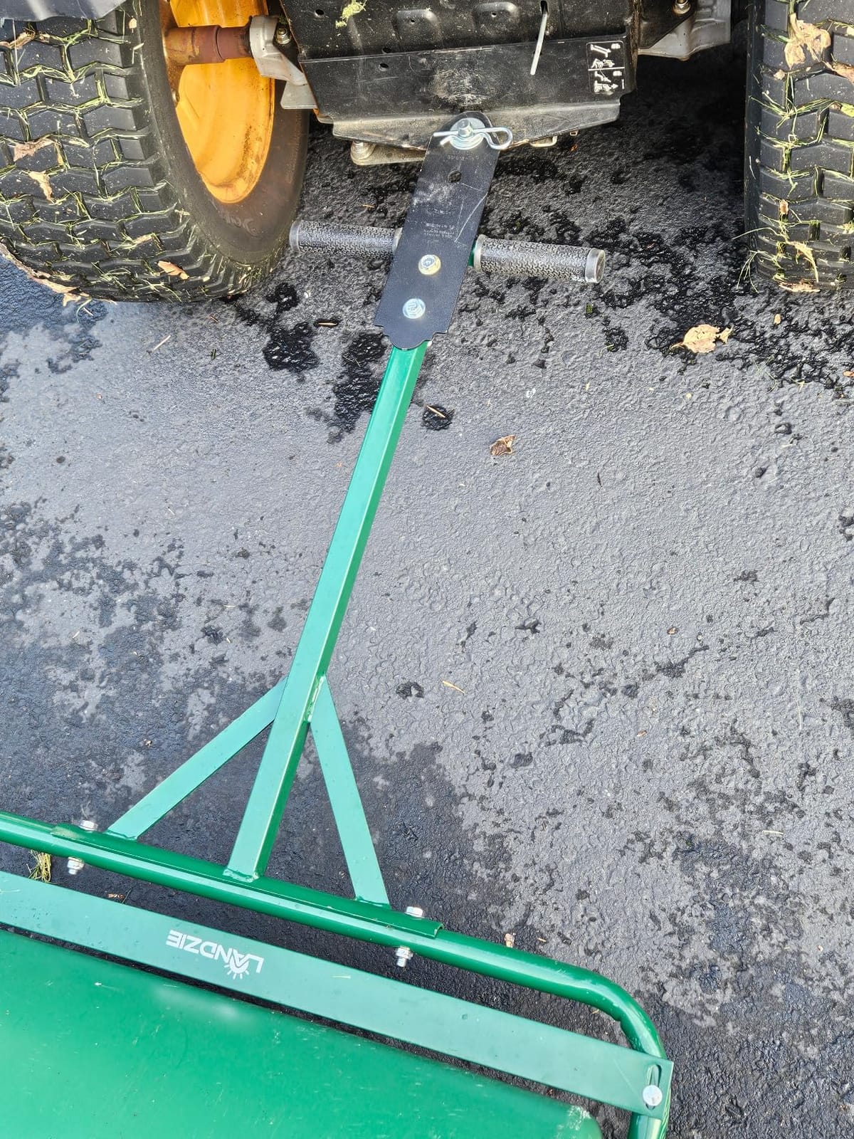 36 Inch Poly Lawn Roller - 21.1 Gallon Heavy Duty Sod and Yard Roller for Boosting Seed to Soil Contact - Water Filled Barrel Presses in Grass Seed to Improve Germination - Lawn Flattener customer photo 2
